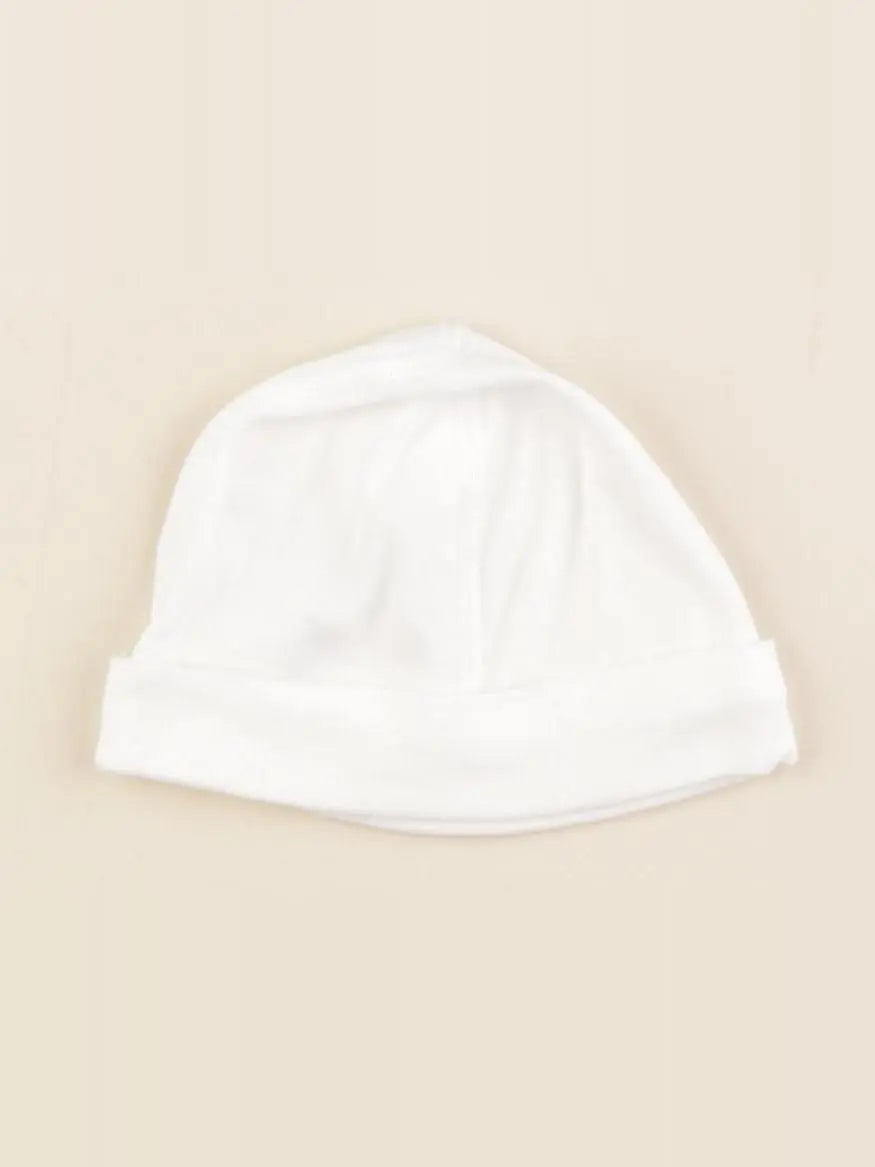 Petit Bateau - bonnet blanc - 3/6 mois