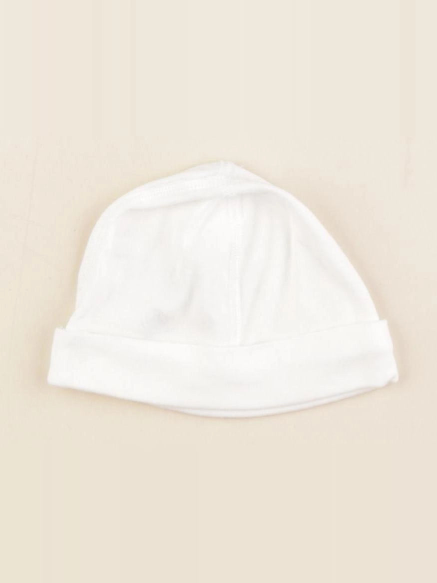 Petit Bateau - bonnet blanc - 3/6 mois