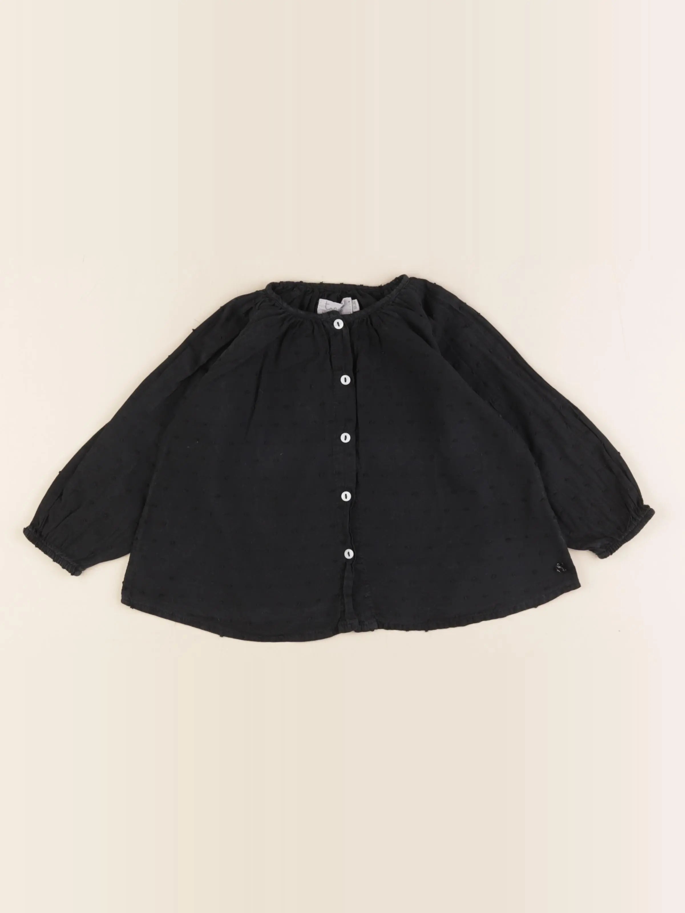 Tocoto vintage - blouse noir - 18/24 mois