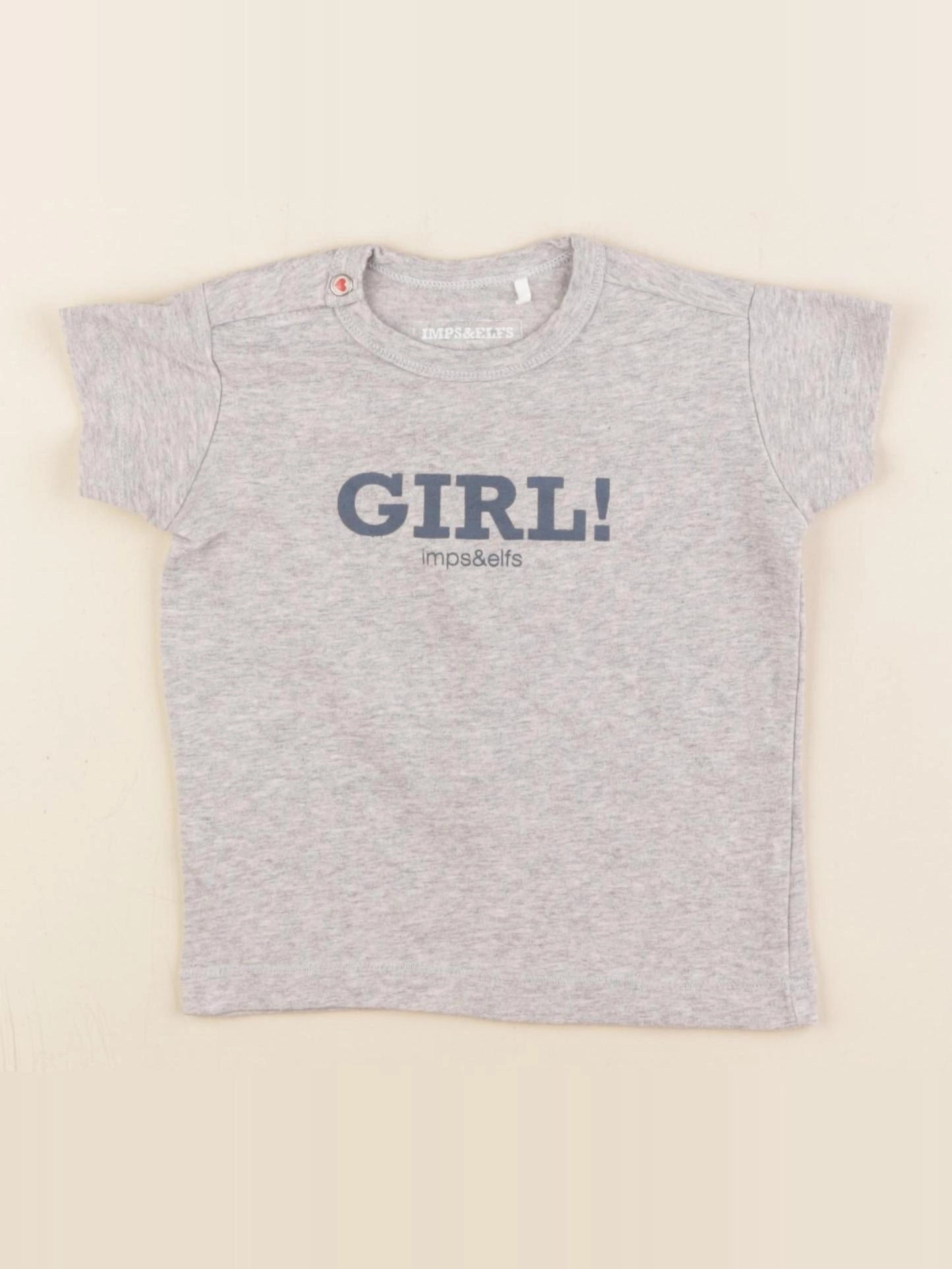 Imps & Elfs - tee-shirt gris - 12/18 mois