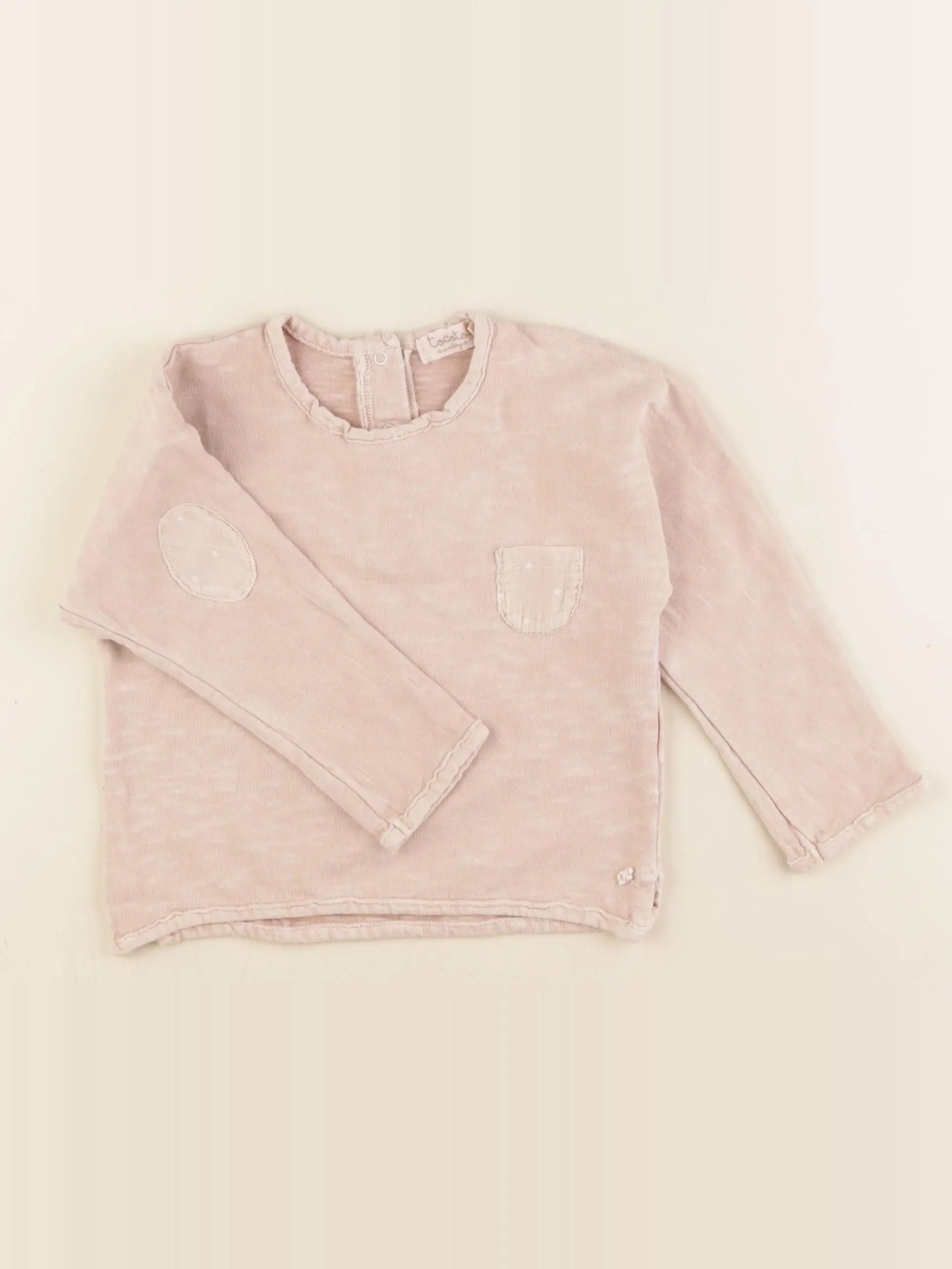 Tocoto vintage - sweat rose - 12/18 mois