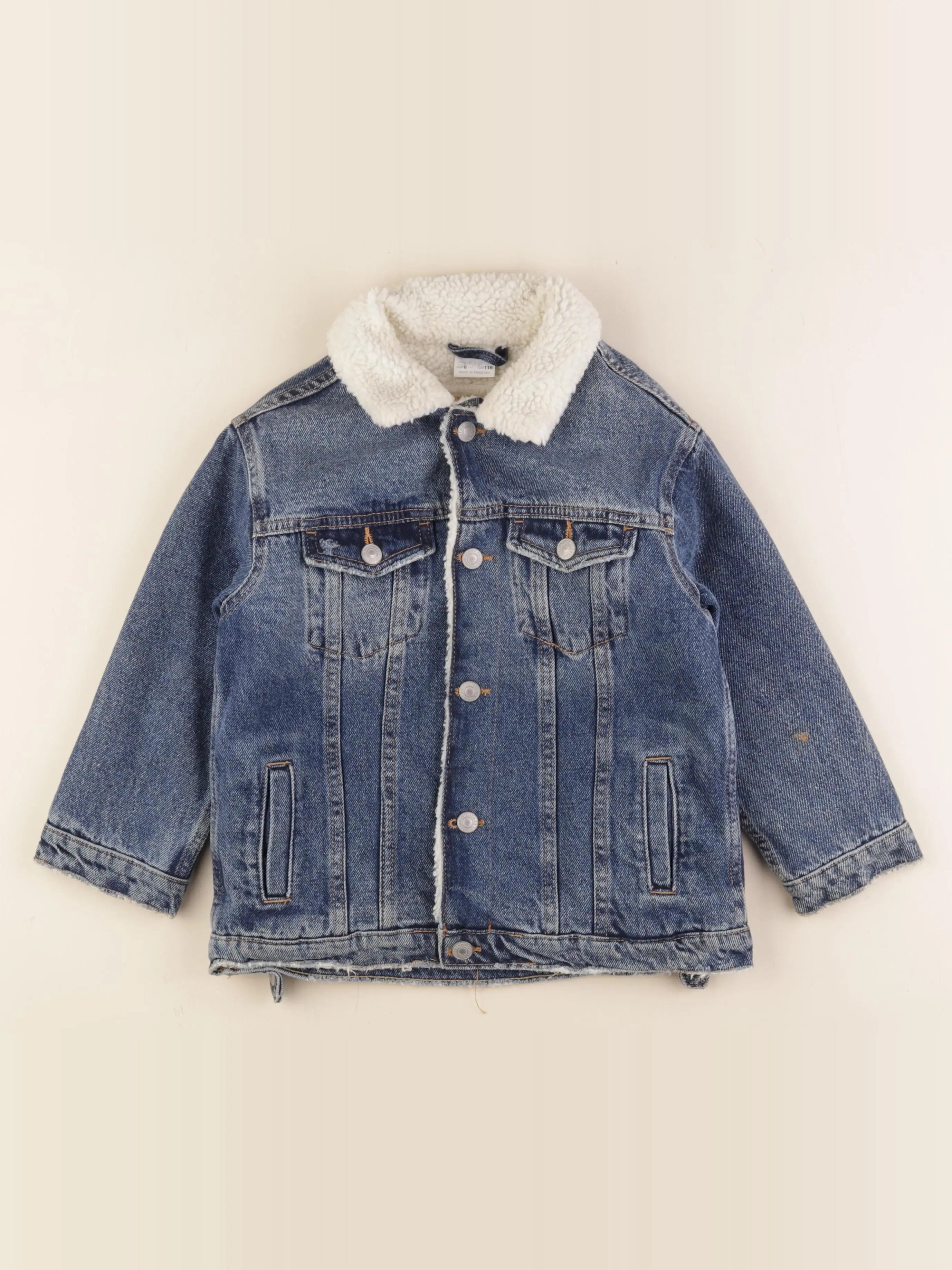 Zara - veste doublé bleu - 6 ans