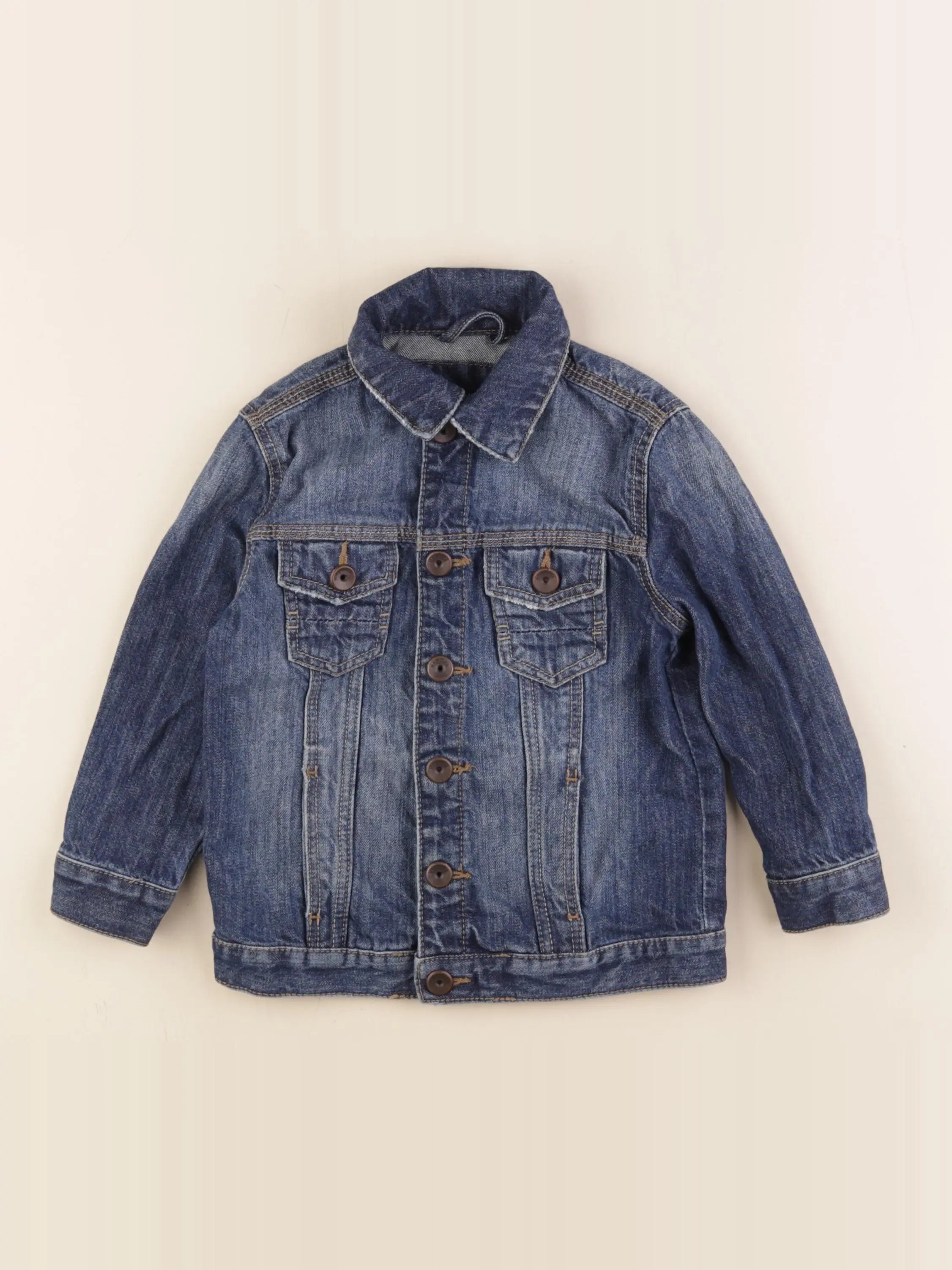 Mango - veste bleu - 3/4 ans