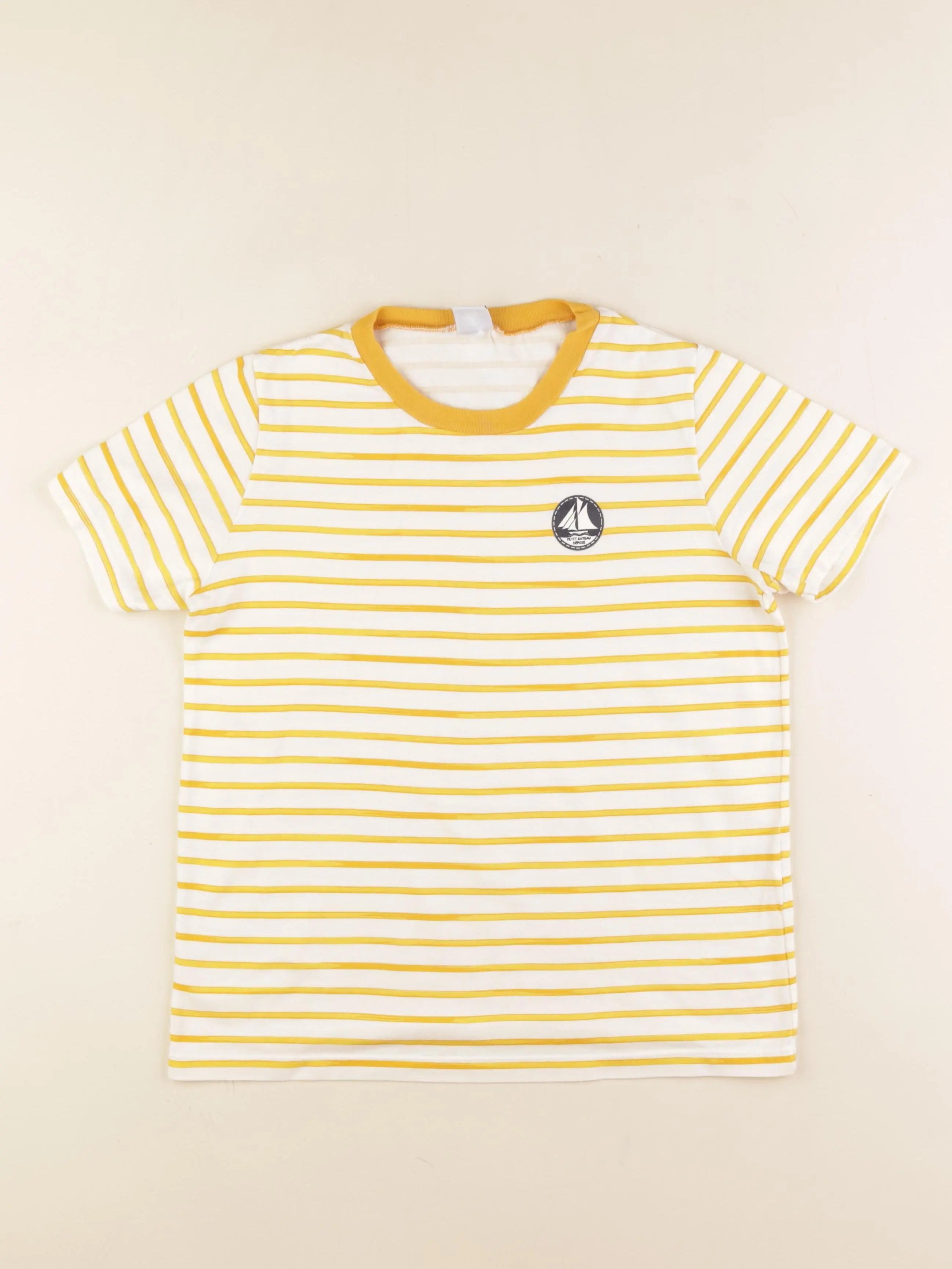 Petit Bateau - tee-shirt jaune - 12 ans