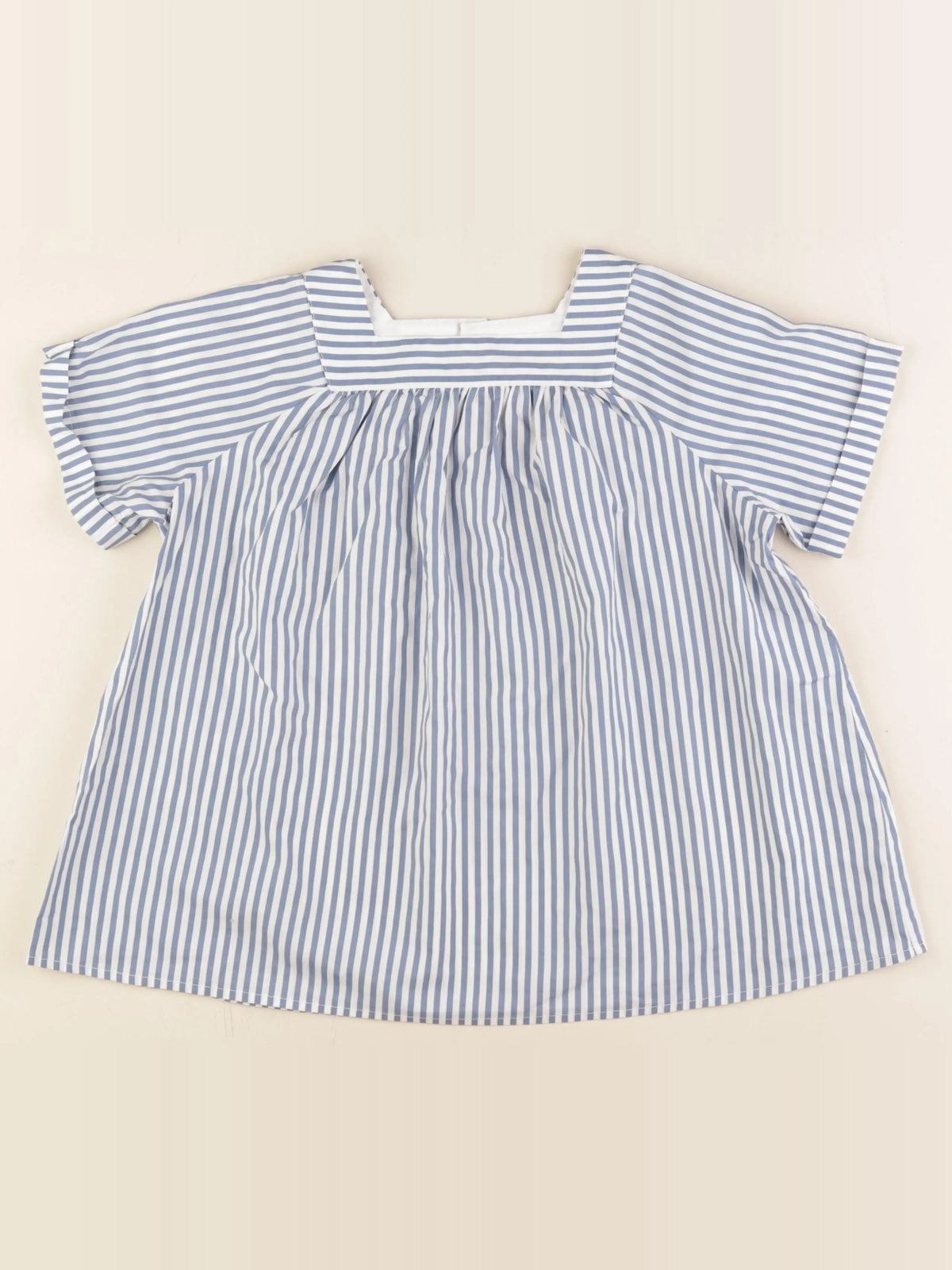 Bonton - blouse blanc, bleu - 10 ans