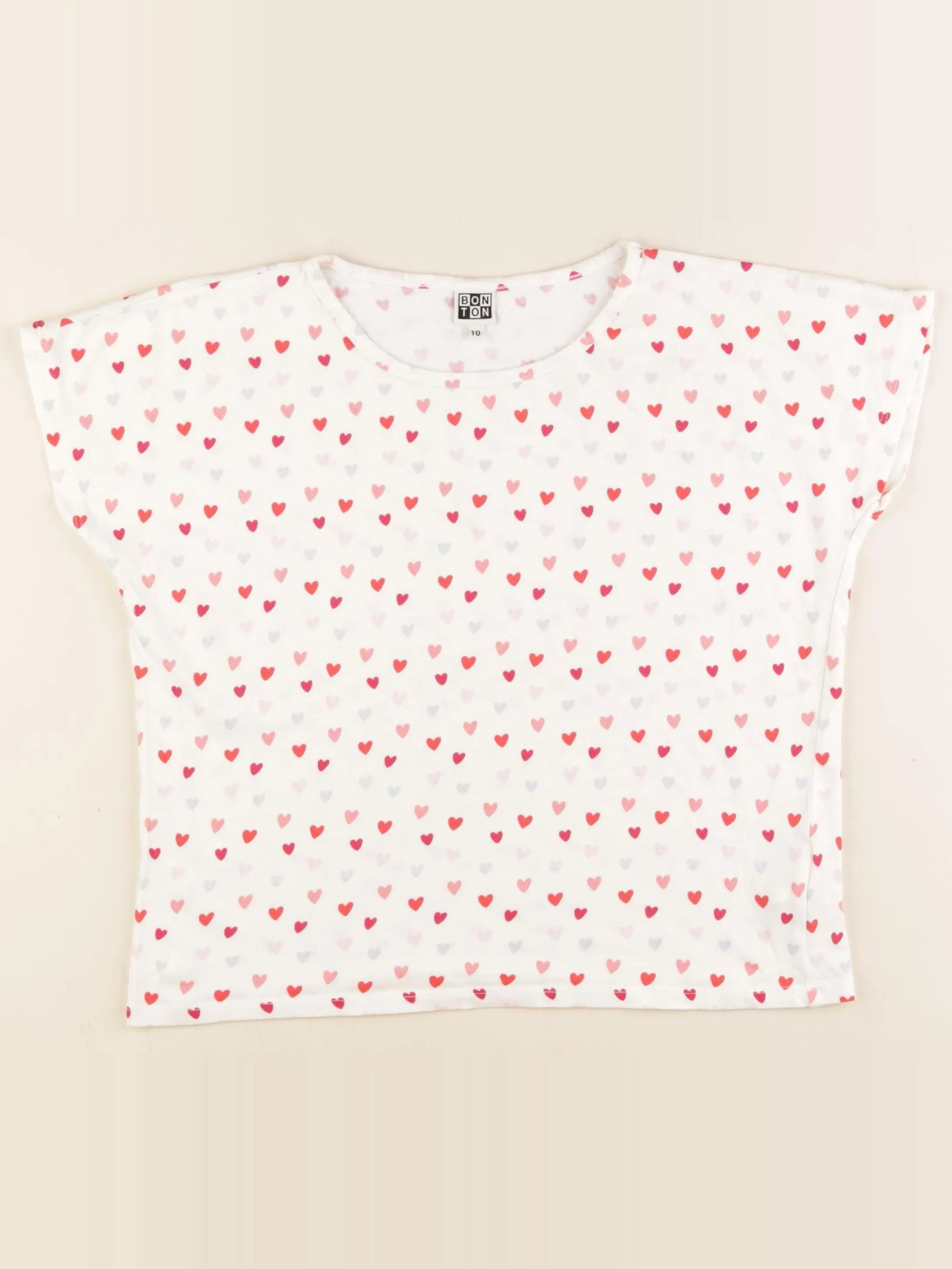 Bonton - tee-shirt rose - 10 ans
