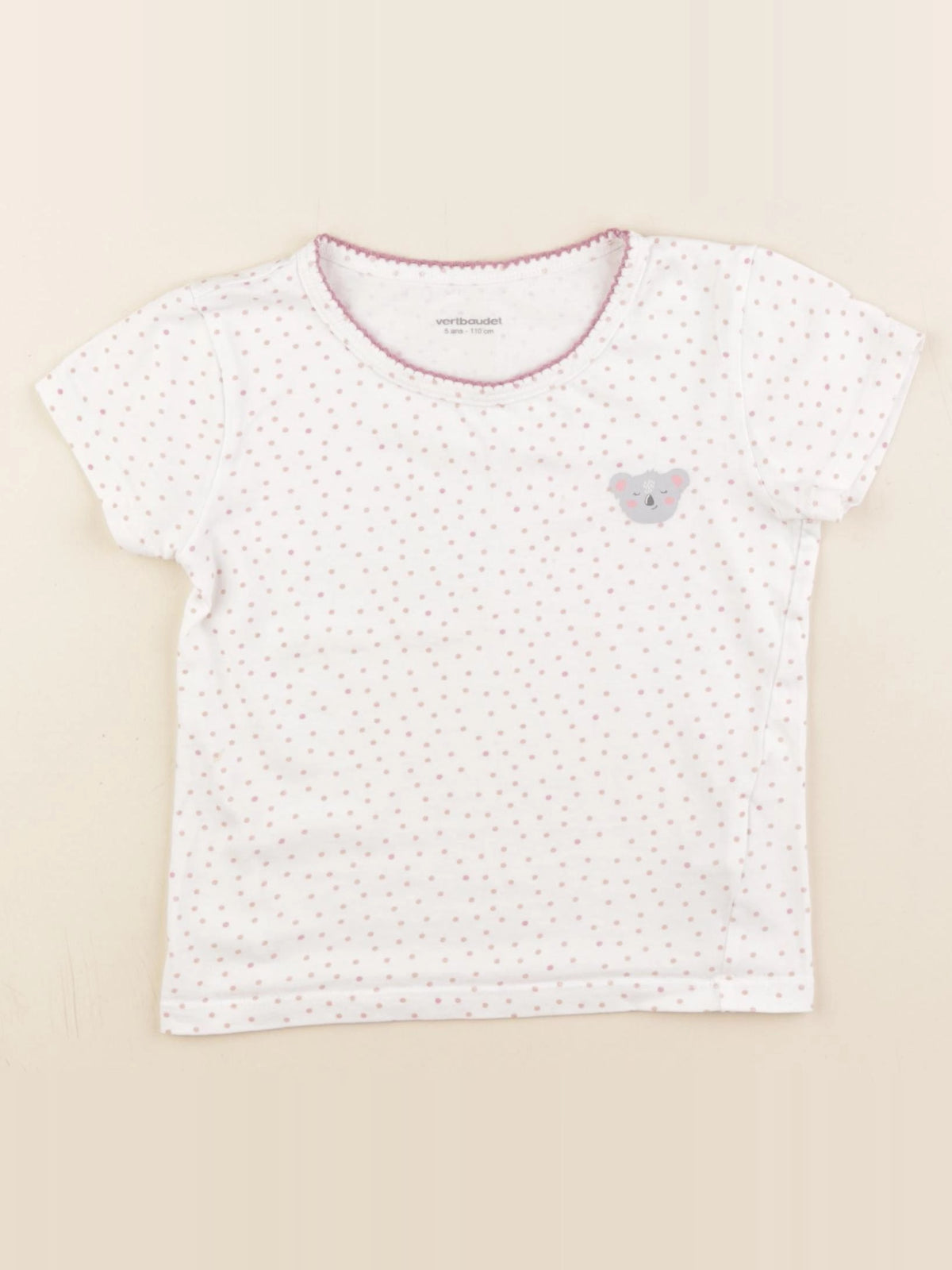 Vertbaudet - maillot de corps rose - 5 ans
