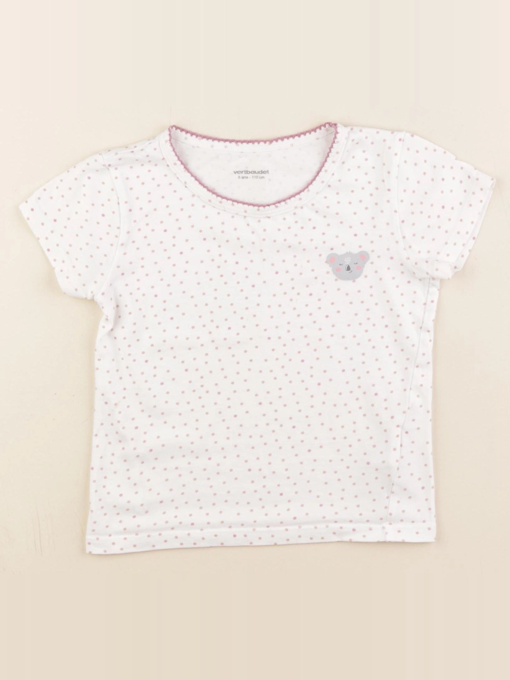 Vertbaudet - maillot de corps rose - 5 ans