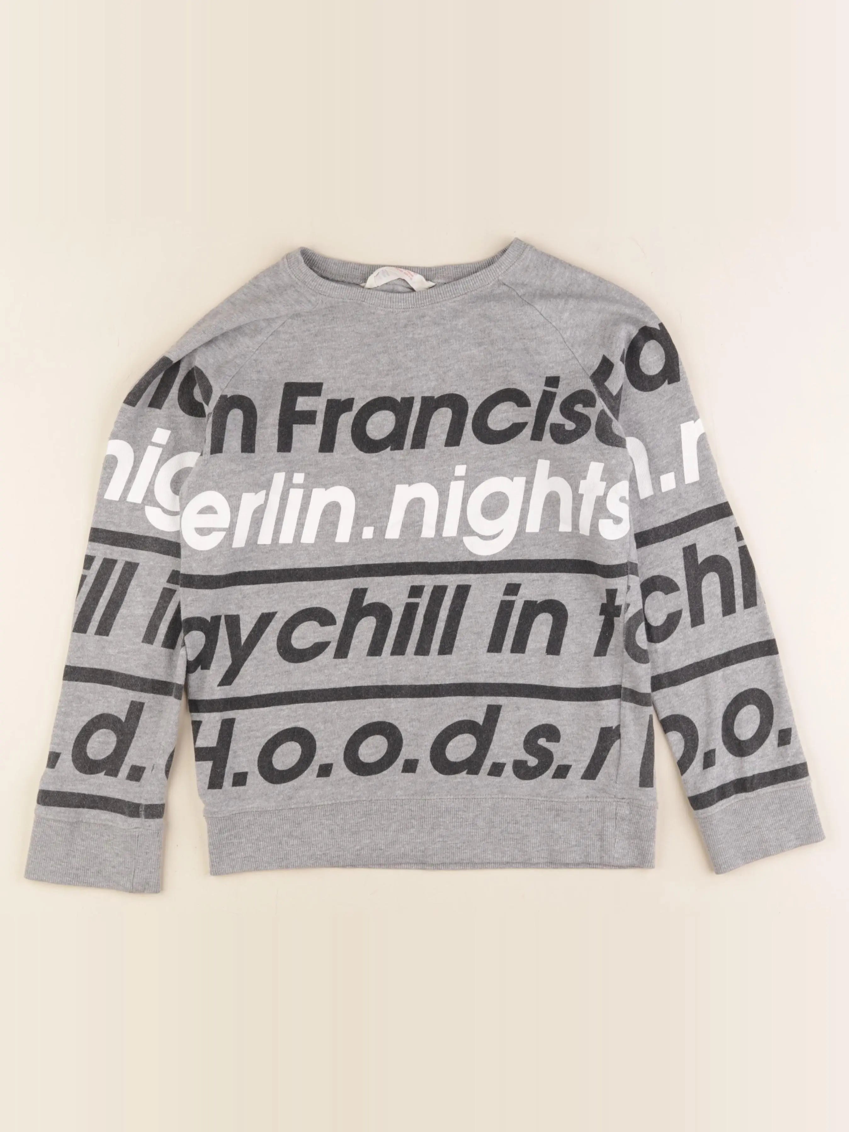 H&M - pull gris - 8/10 ans