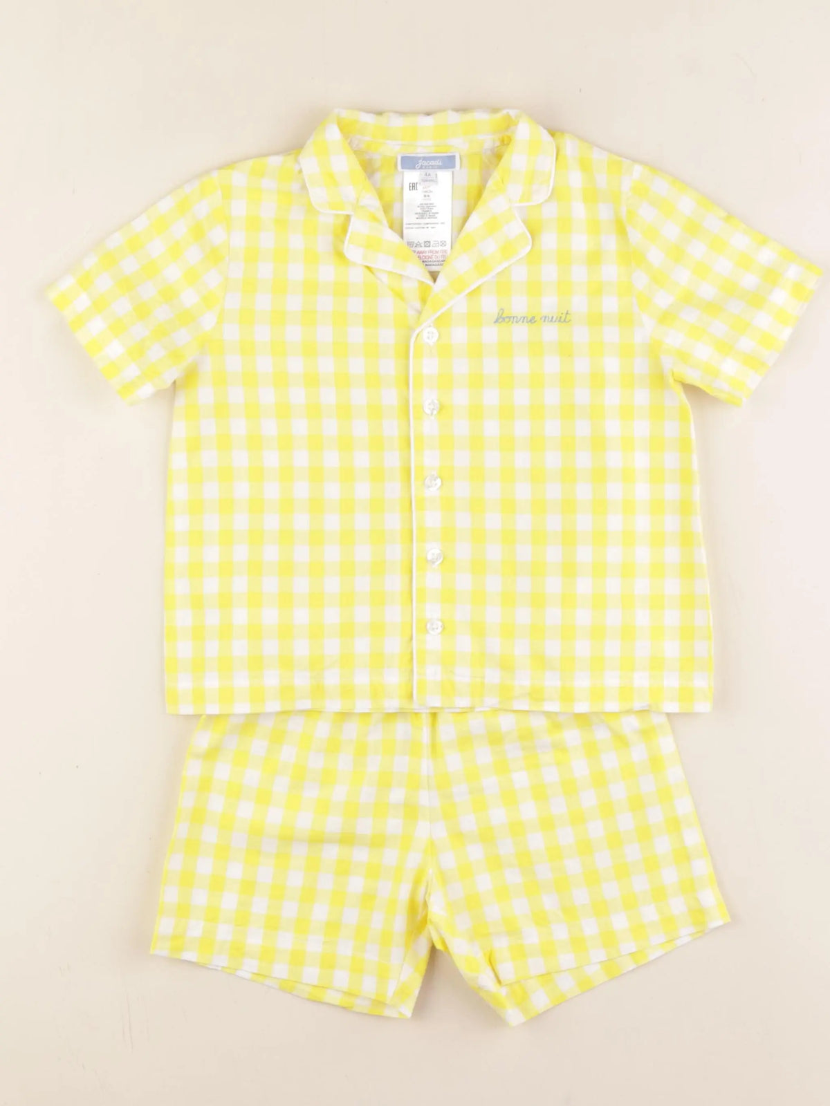 Jacadi - pyjama coton jaune - 4 ans