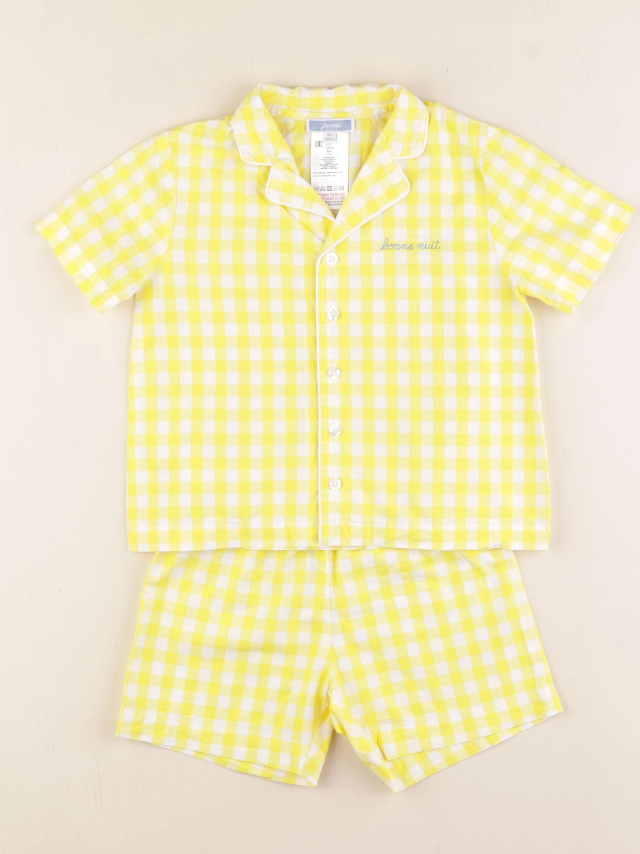 Jacadi - pyjama coton jaune - 4 ans