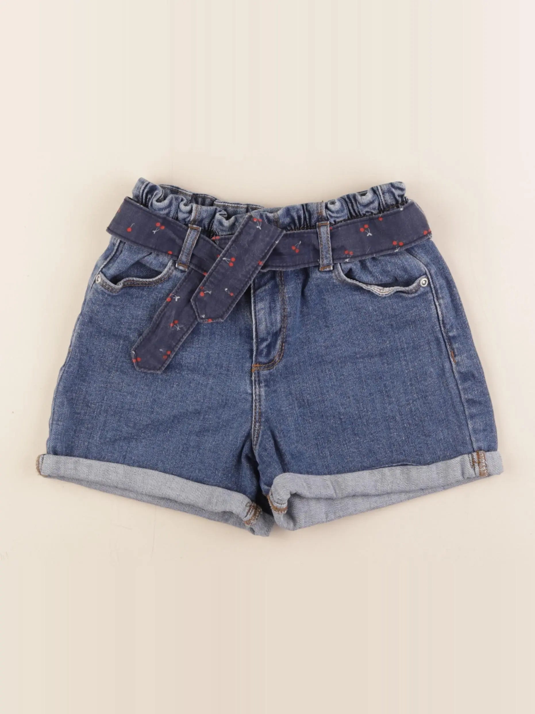 Vertbaudet - short bleu - 7 ans