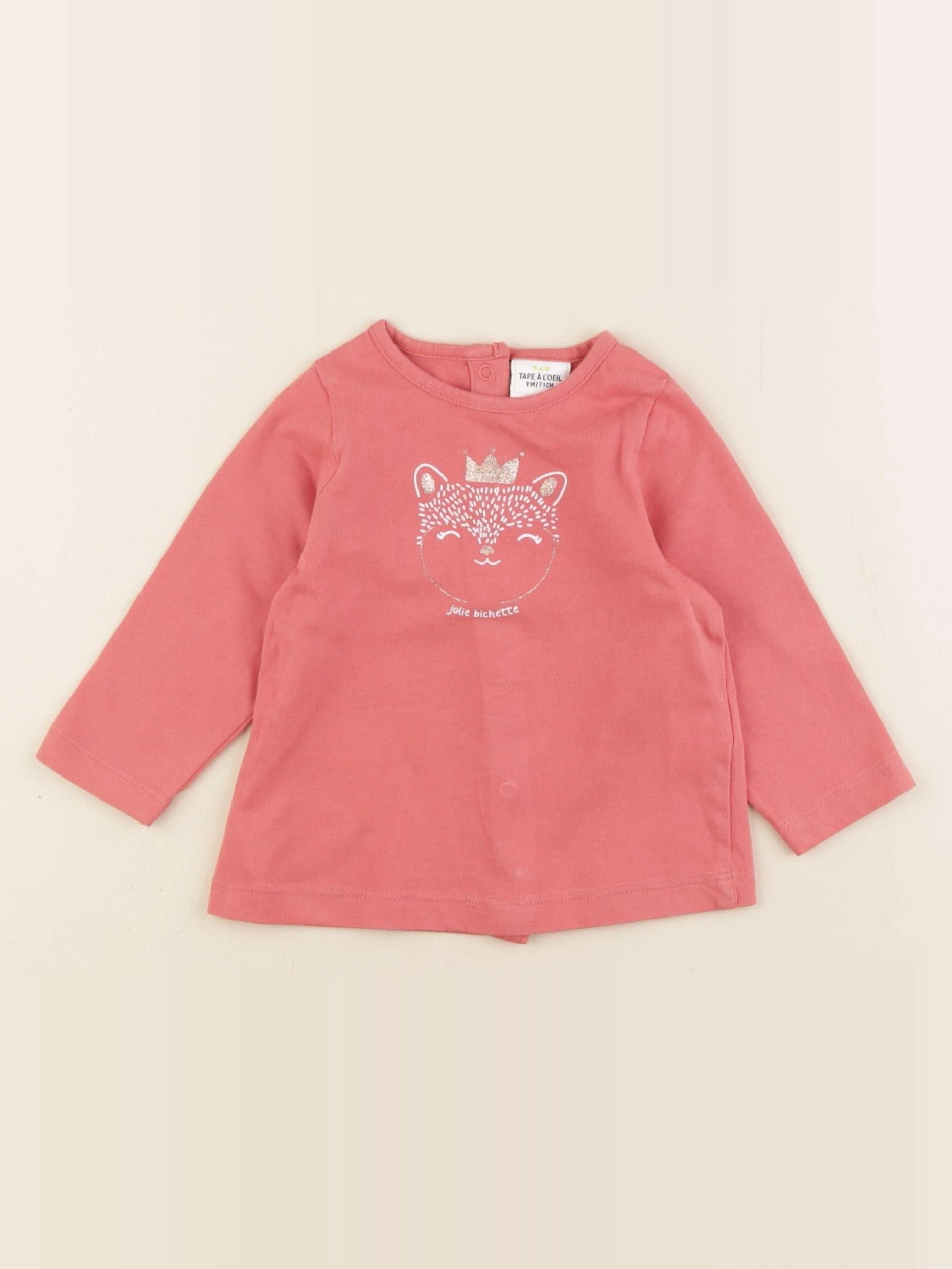 Tape à l'oeil - tee-shirt rose - 9 mois