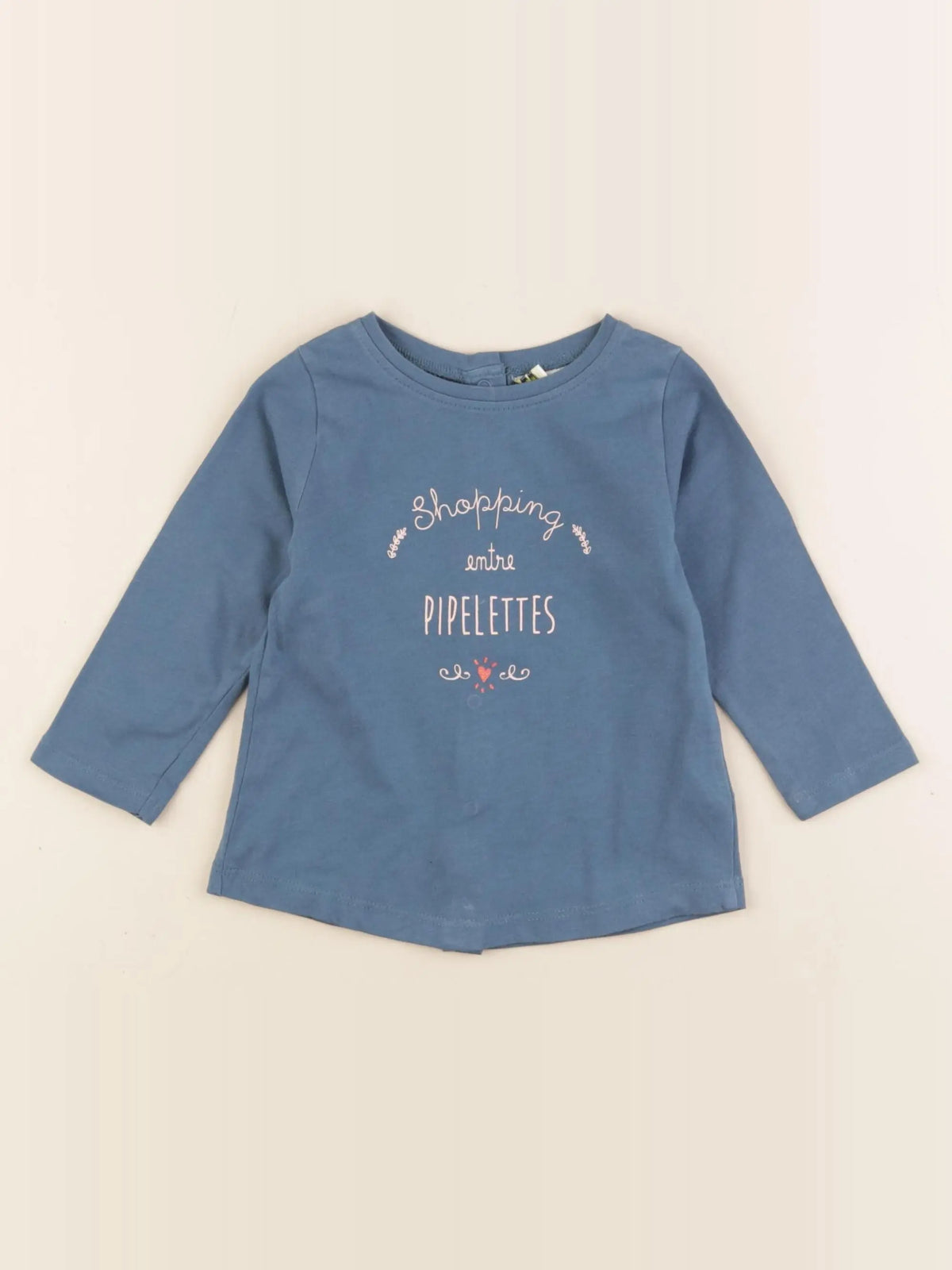 Tape à l'oeil - tee-shirt bleu - 12 mois