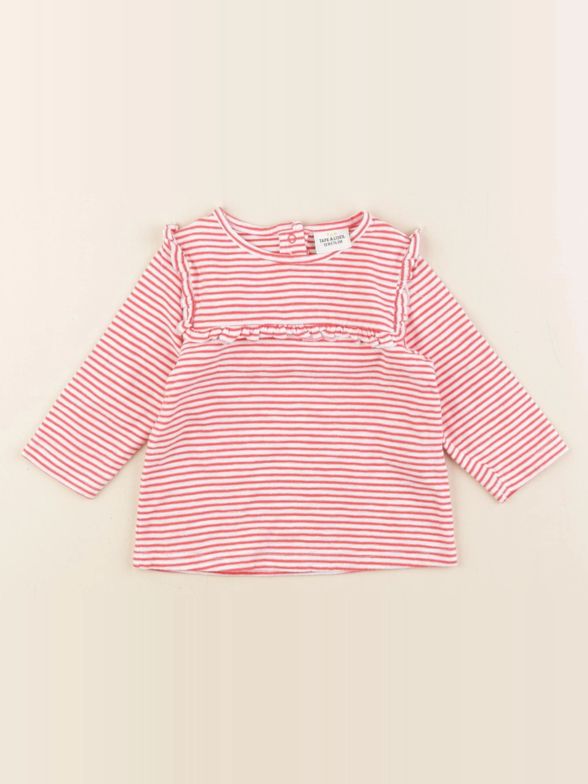 Tape à l'oeil - tee-shirt rouge - 12 mois