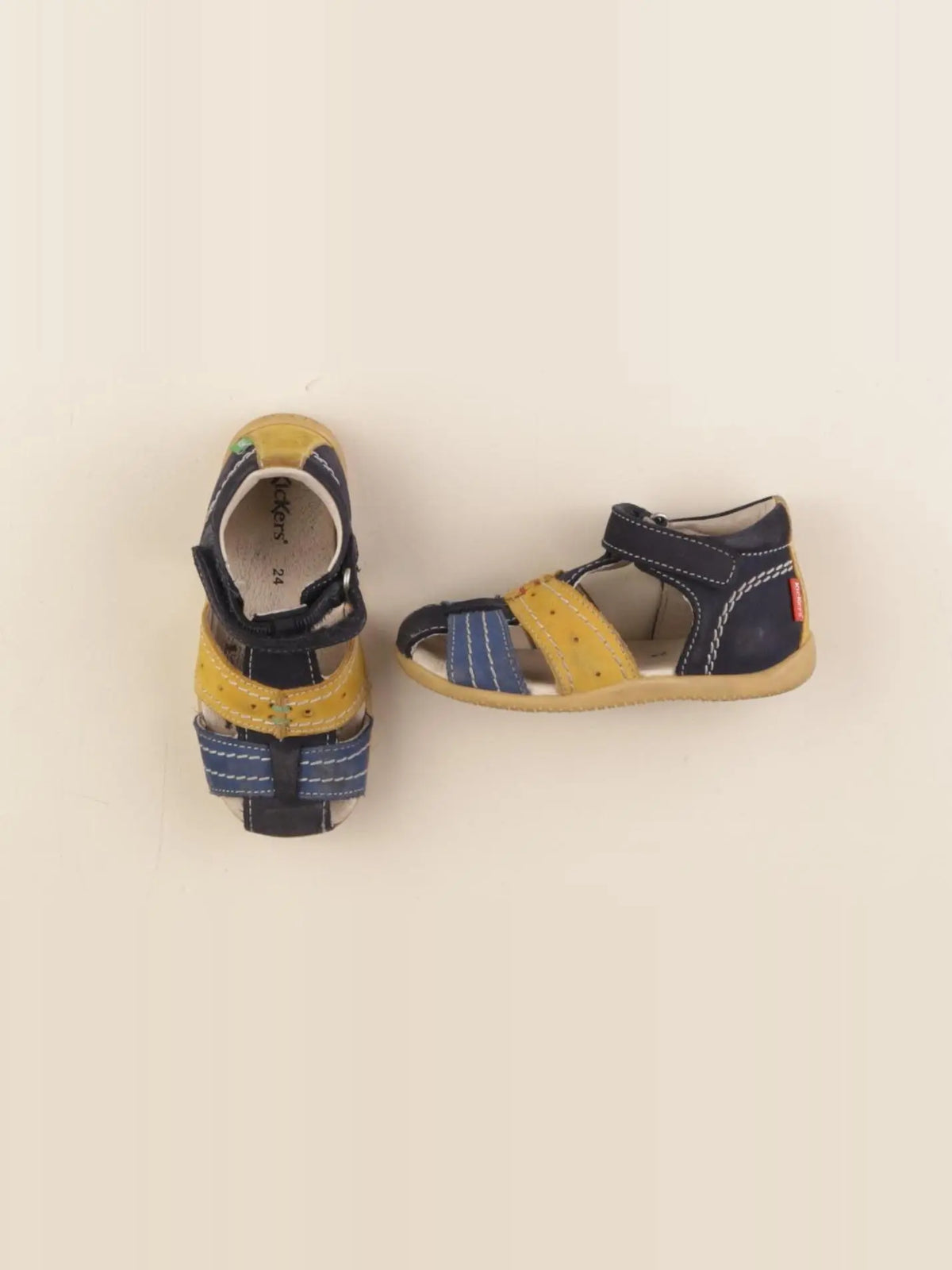 Kickers - sandales bleu, jaune - pointure 24