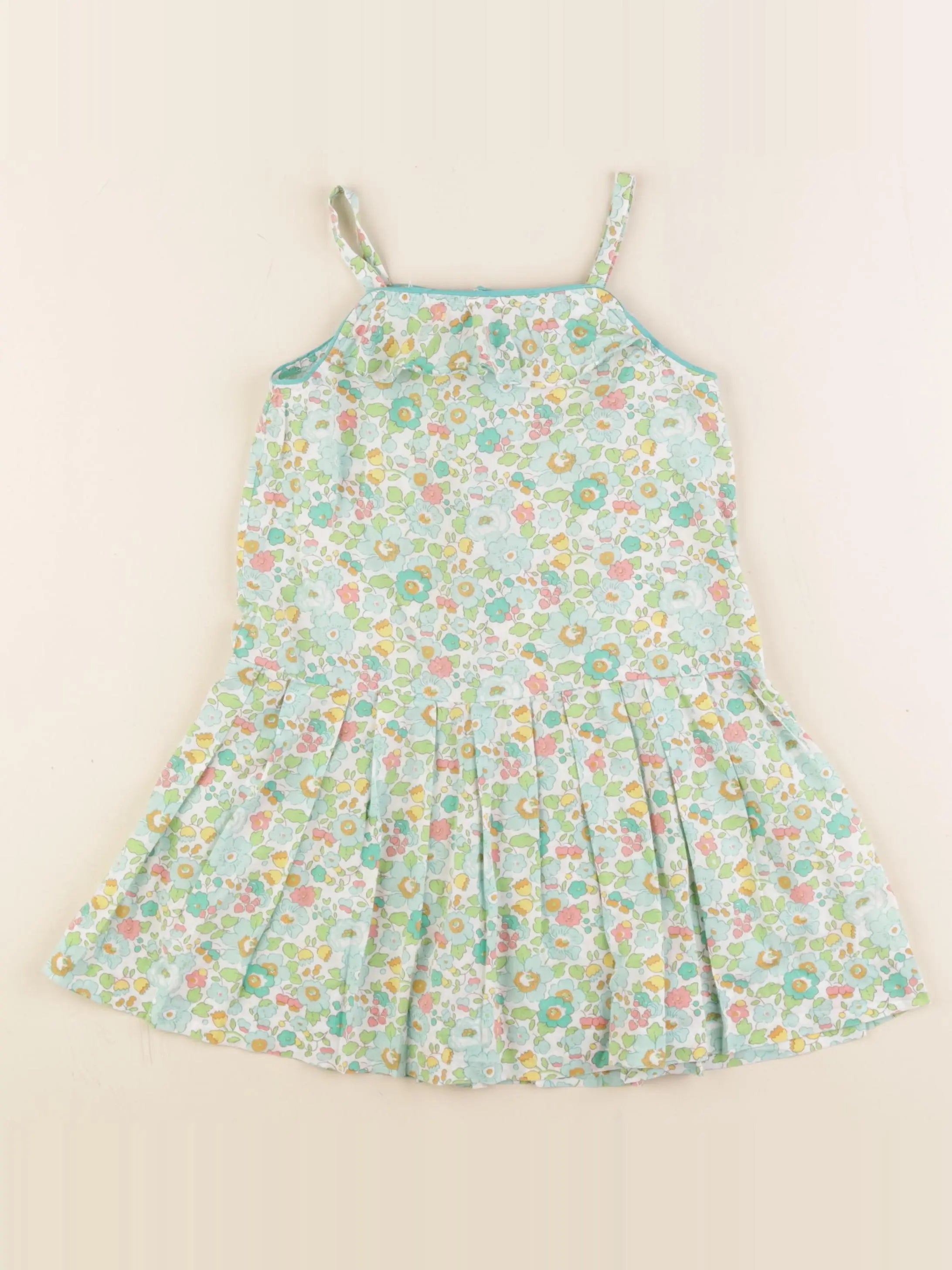 Jacadi - robe liberty vert - 4 ans