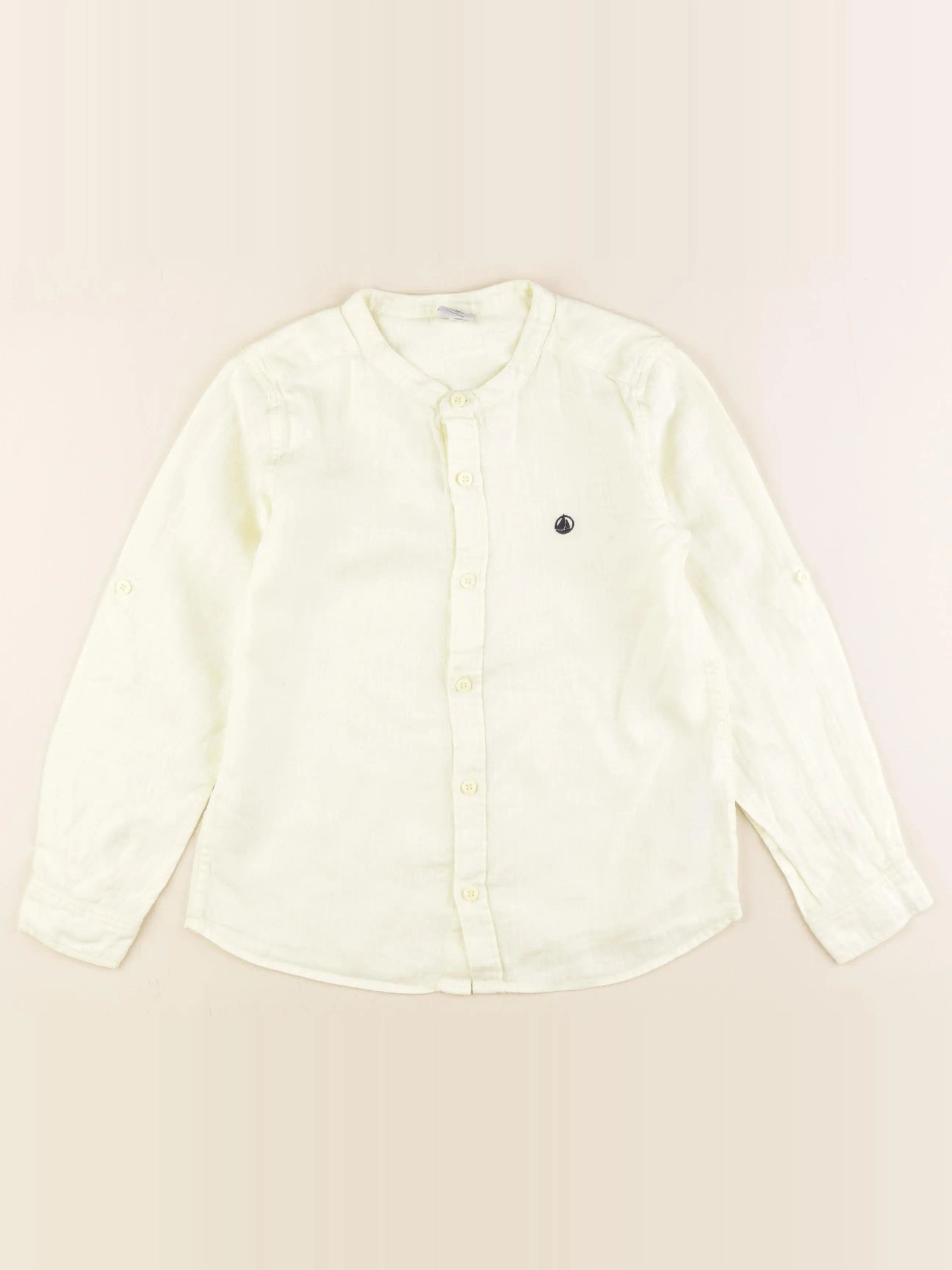 Petit Bateau - chemise jaune - 8 ans