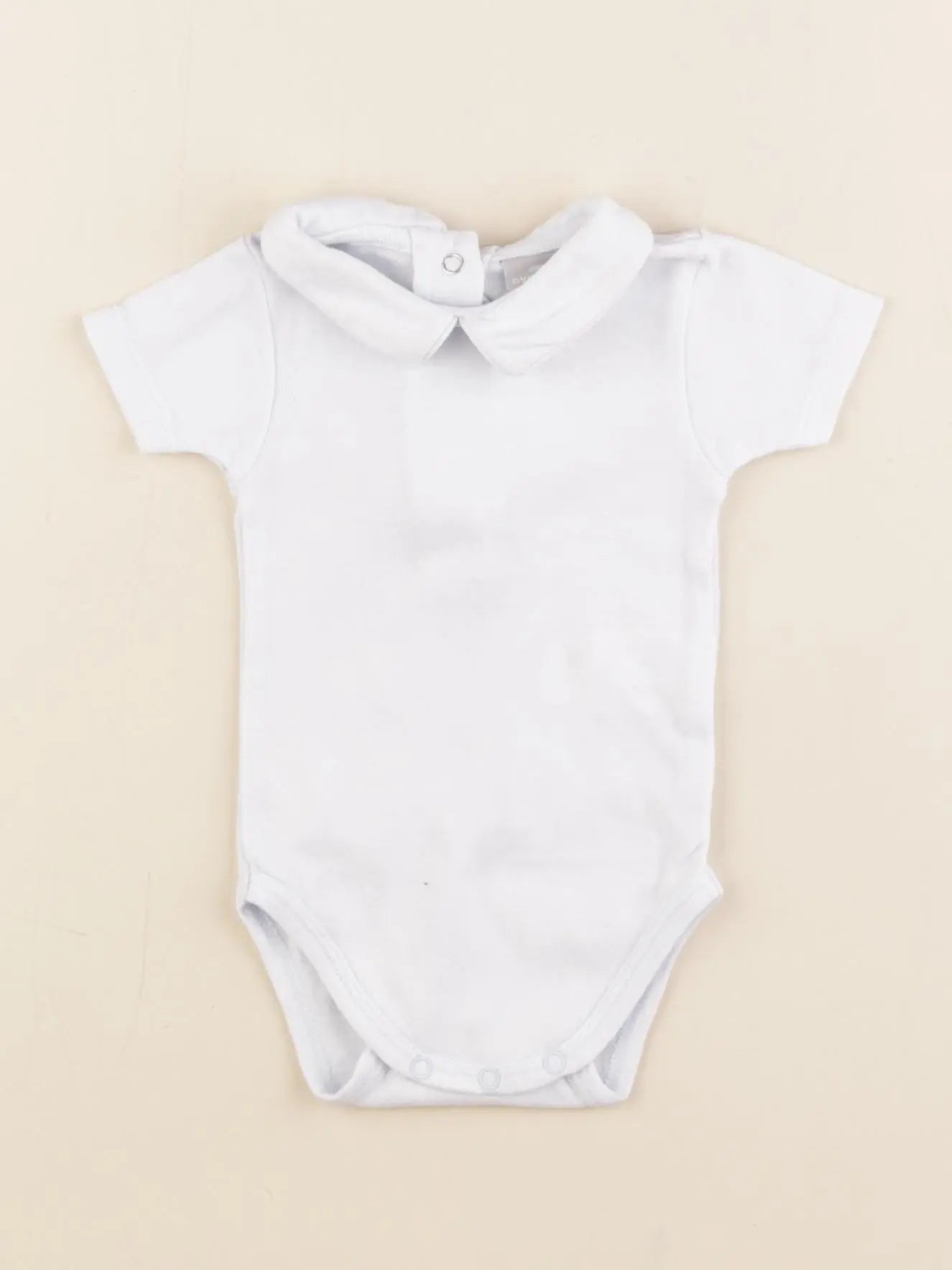 Cyrillus - body à col bleu - 3 mois