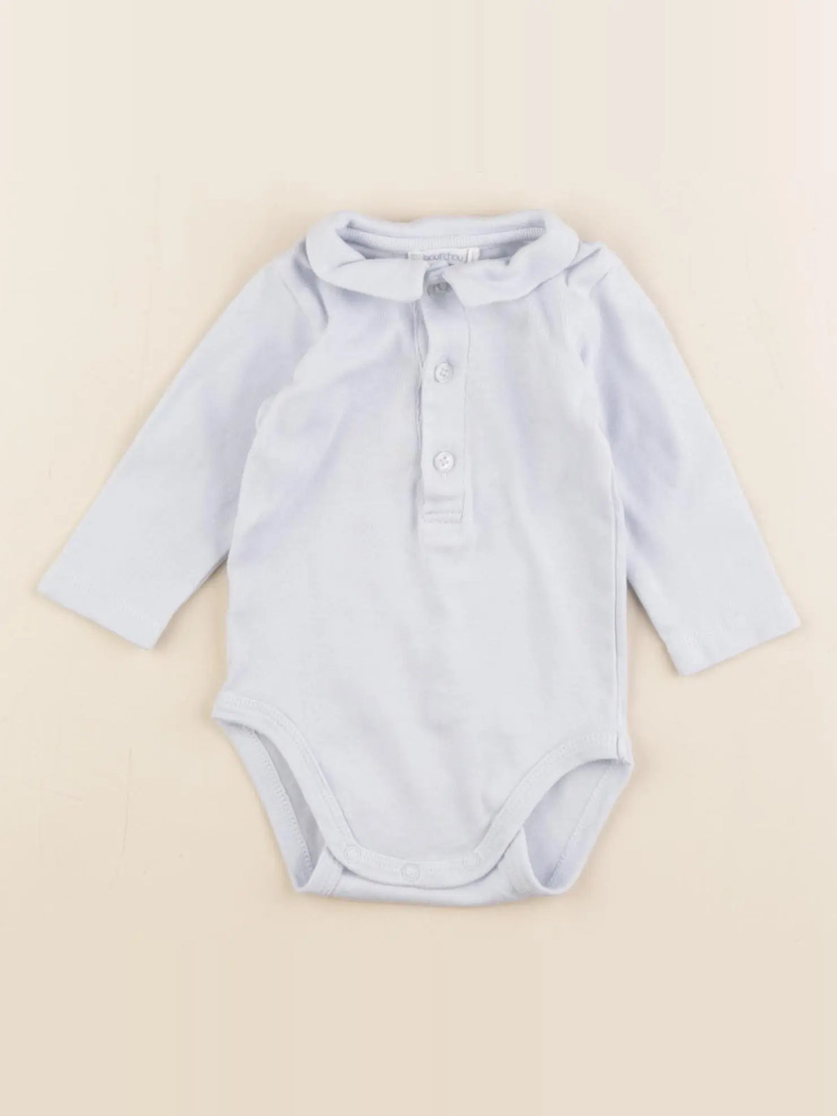 Boutchou - body à col bleu - 3 mois