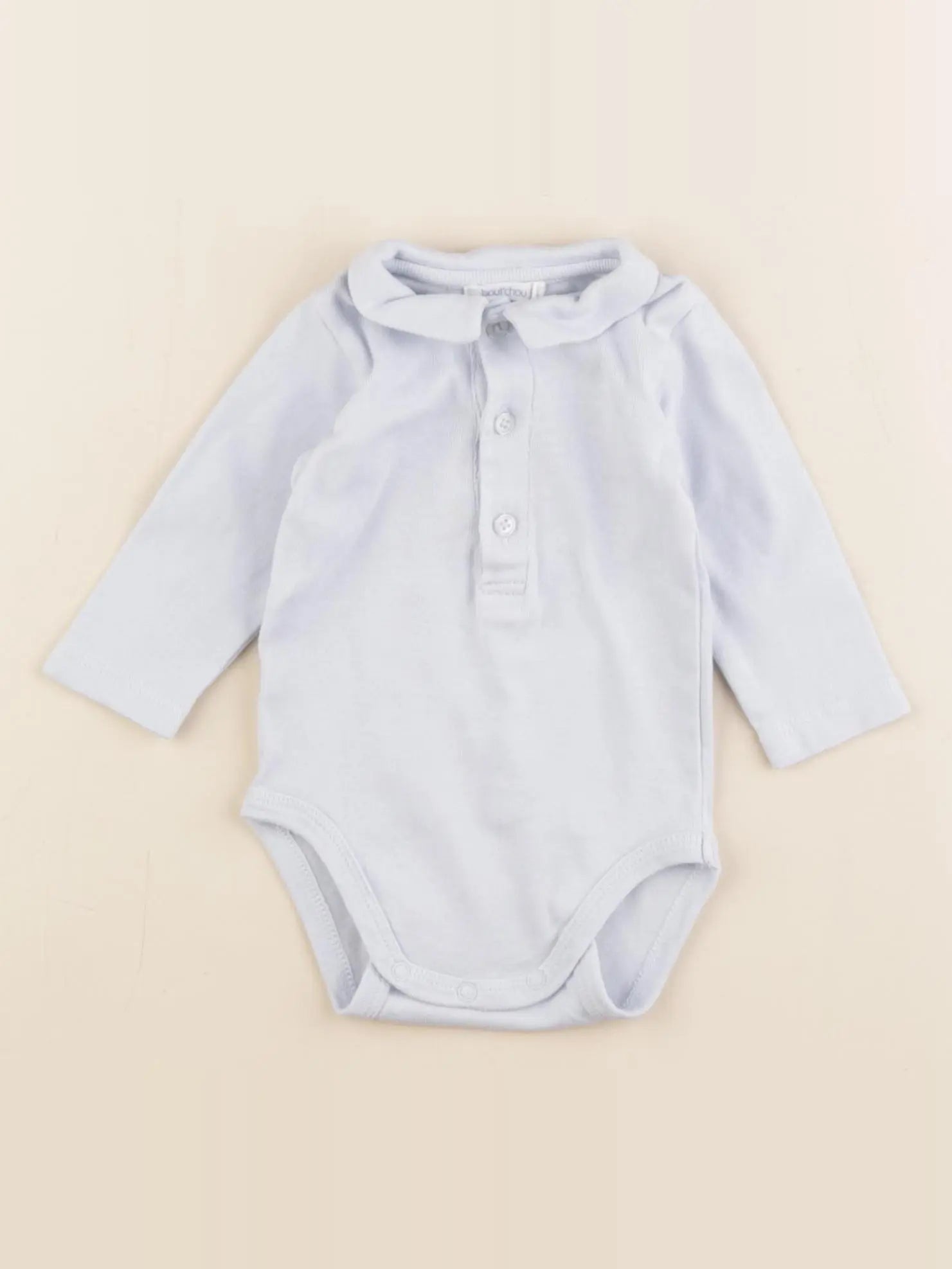 Boutchou - body à col bleu - 3 mois