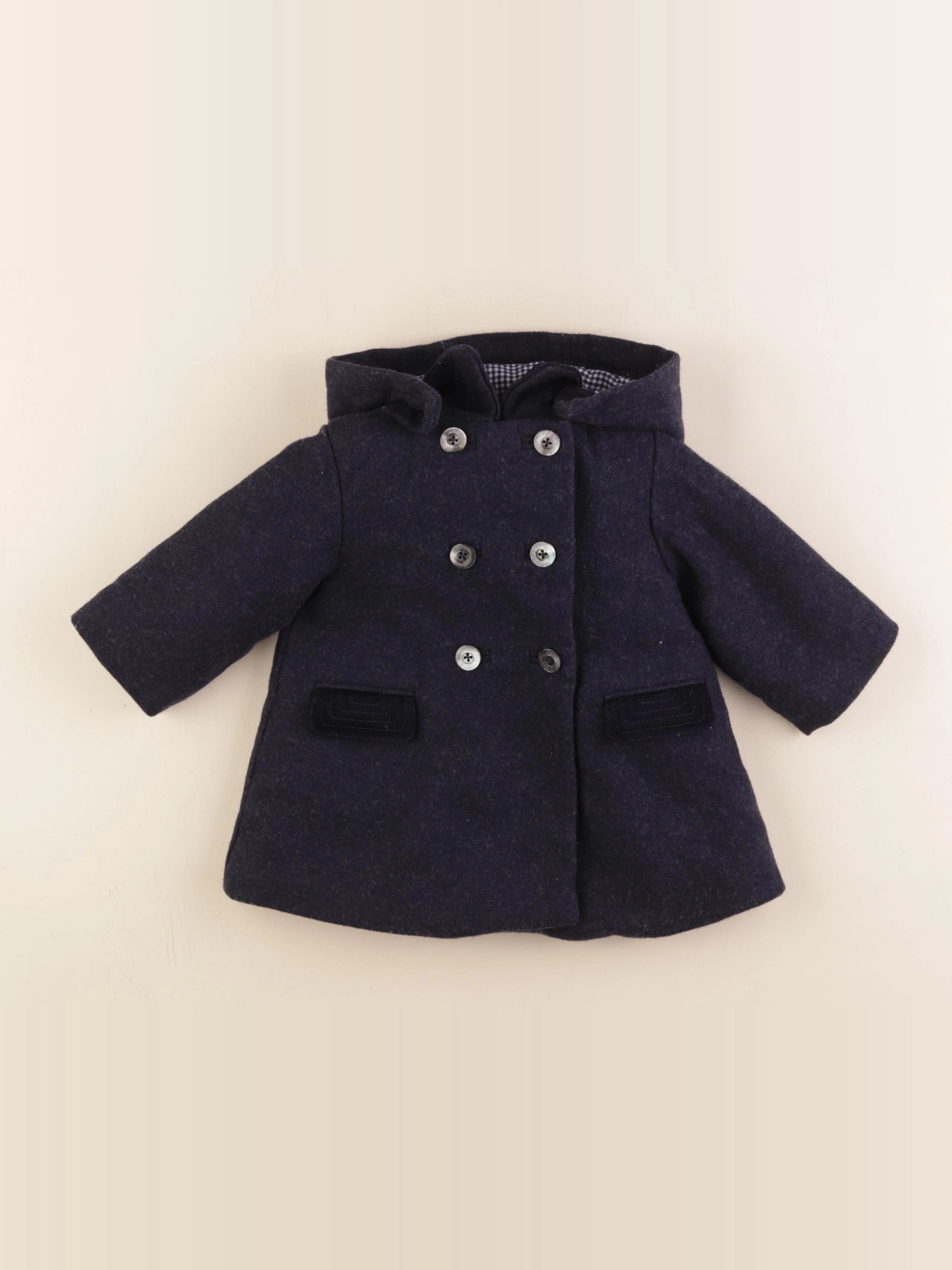 Jacadi - manteau bleu - 6 mois
