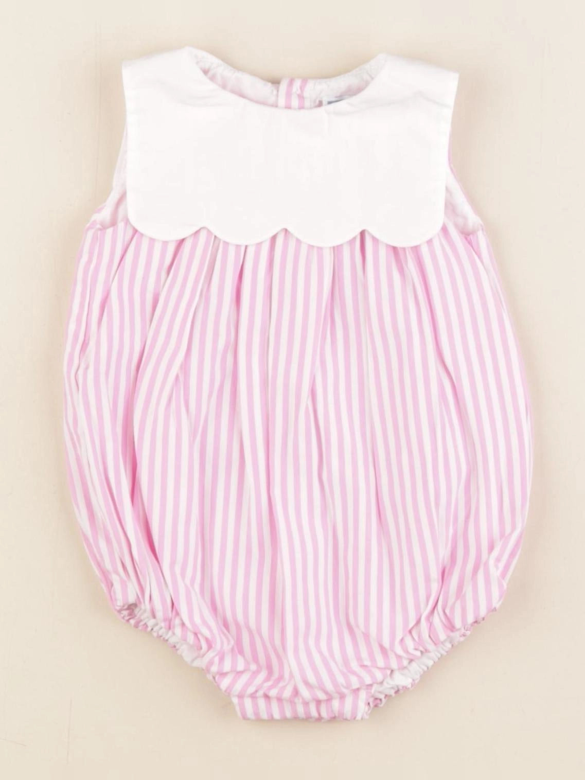 Jacadi - combinaison blanc, rose - 3 mois