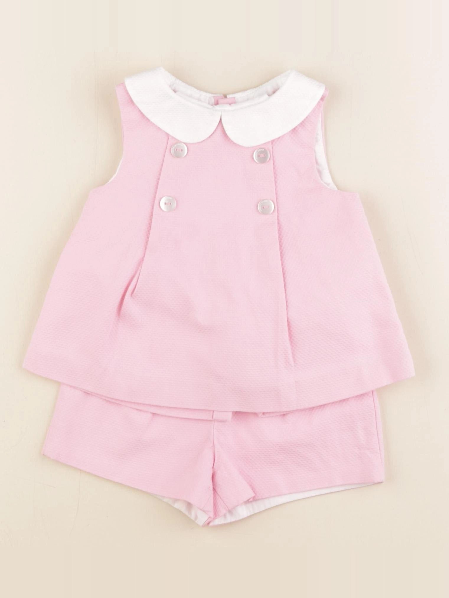 Jacadi - ensemble rose - 12 mois