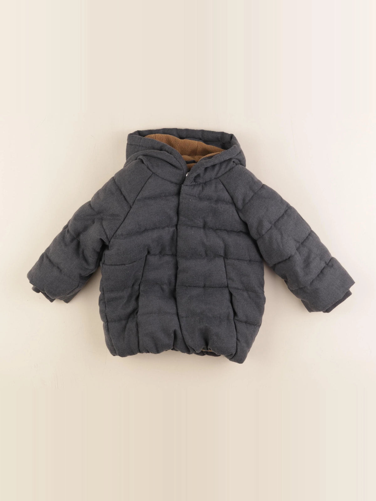 Vertbaudet - manteau gris - 18 mois