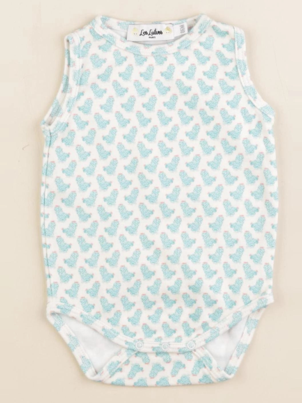 Les Lutins Paris - body bleu - 6 mois
