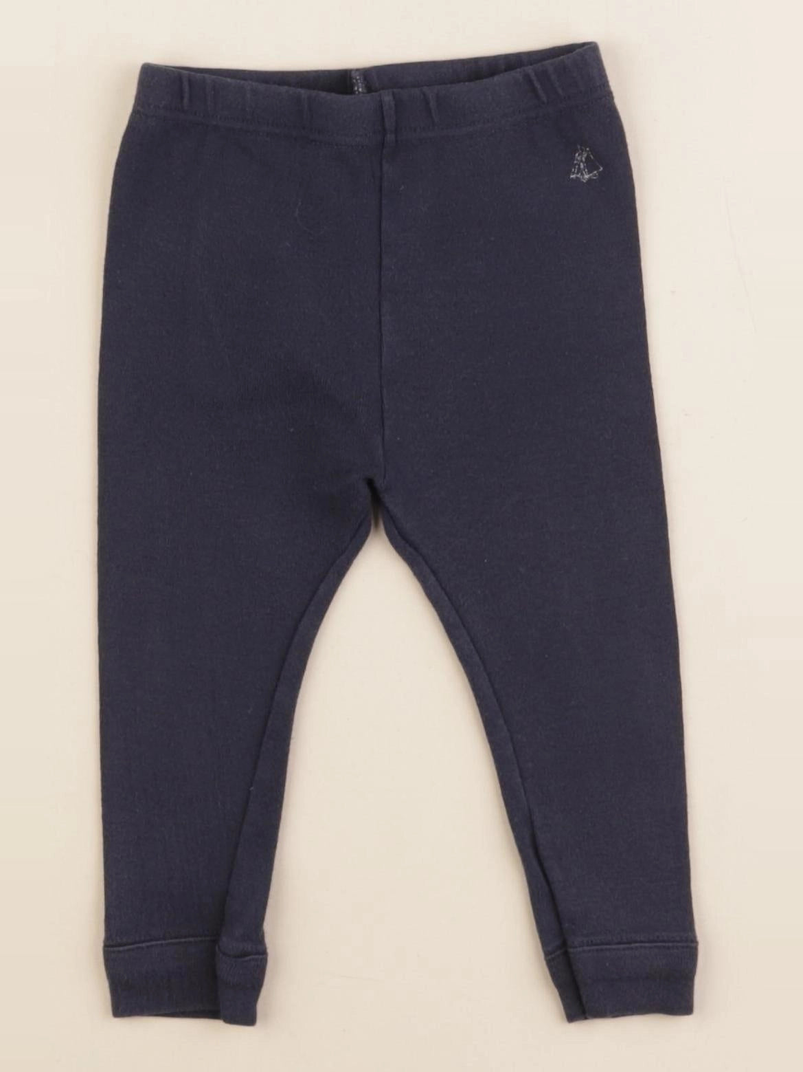 Petit Bateau - legging bleu - 12 mois