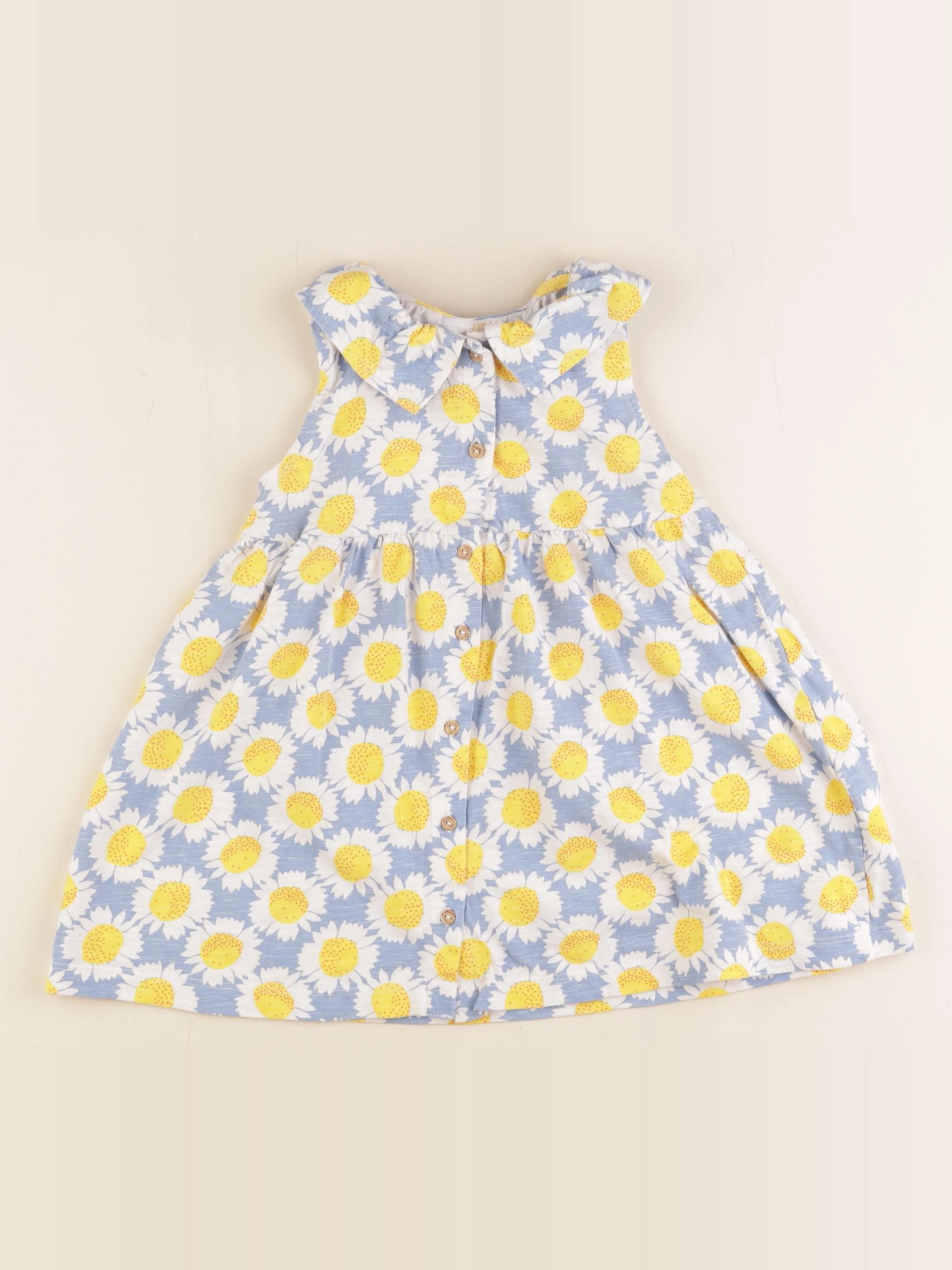 Boutchou - robe bleu, jaune - 24 mois