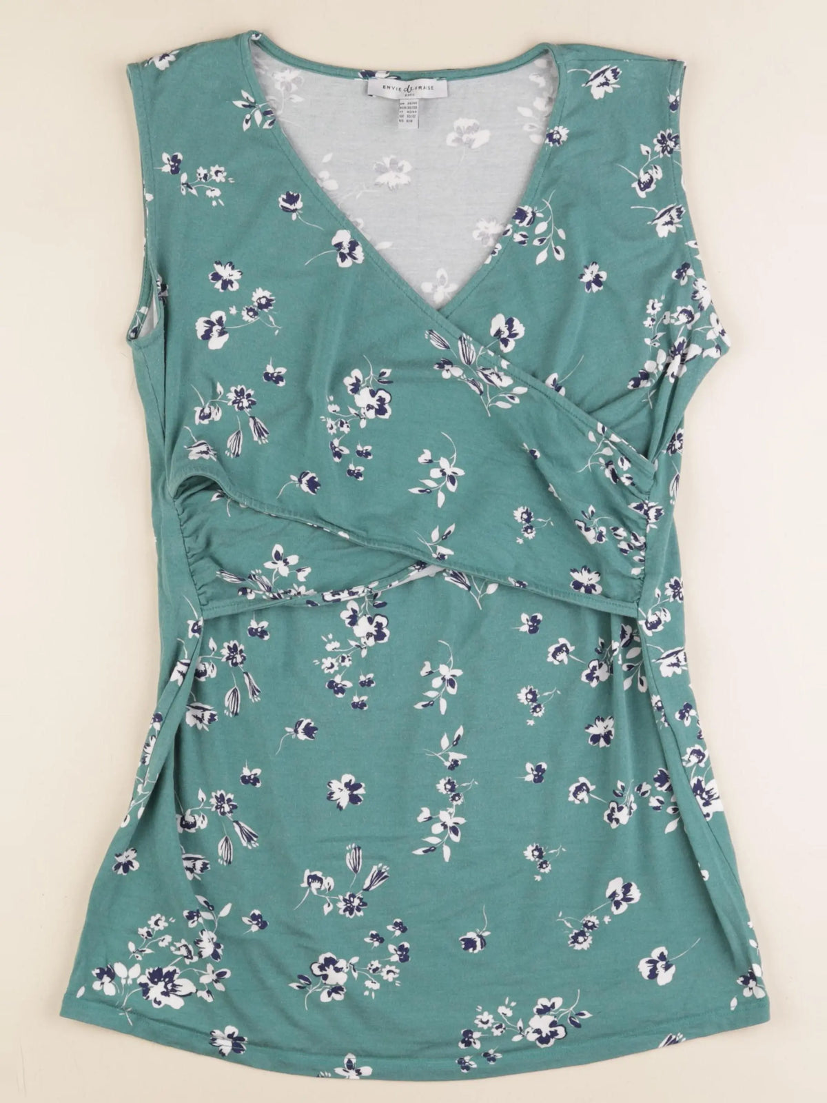 Envie de fraise - débardeur grossesse, allaitement vert - 38 à 40