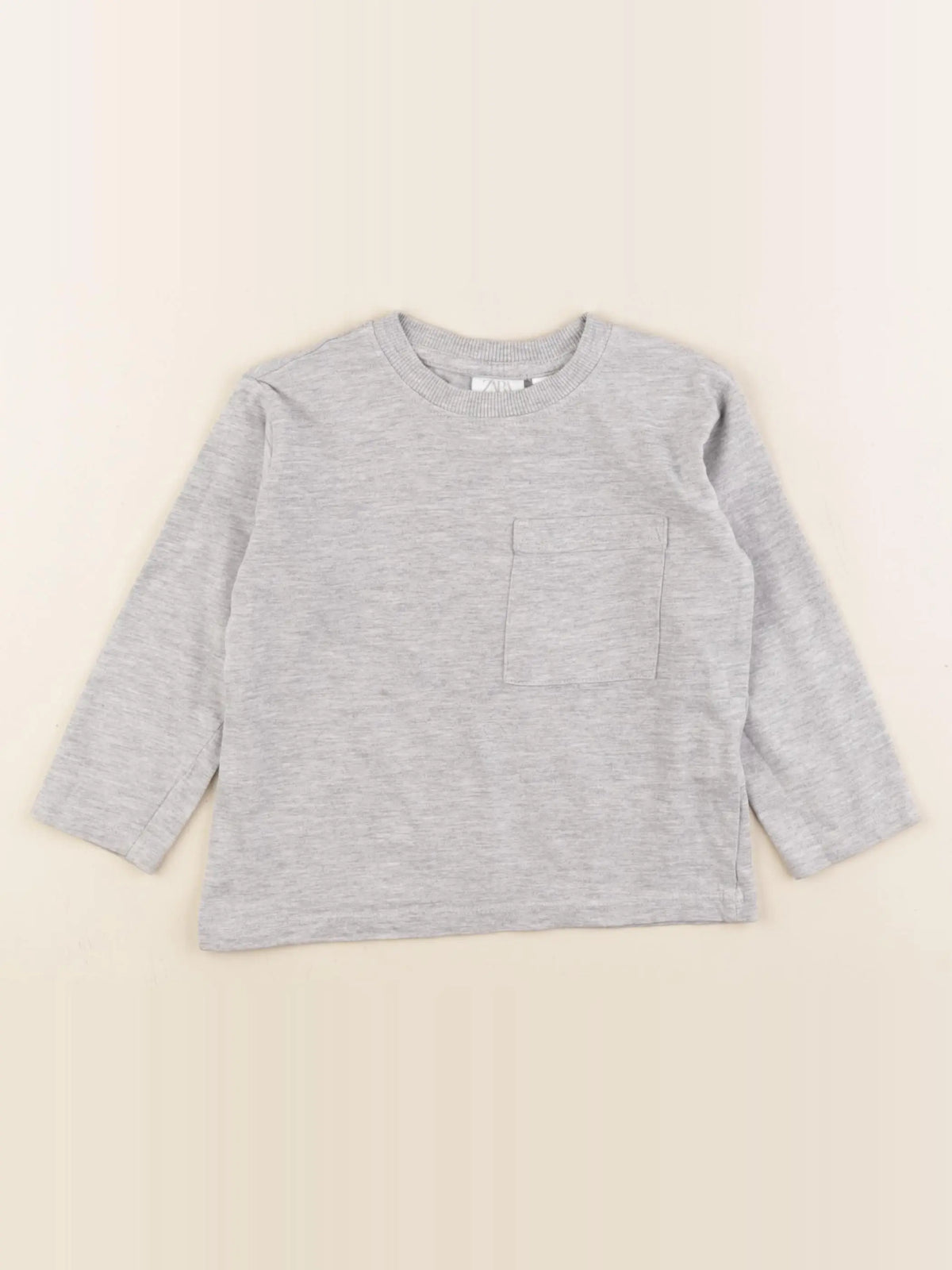 Zara - tee-shirt gris - 12 mois