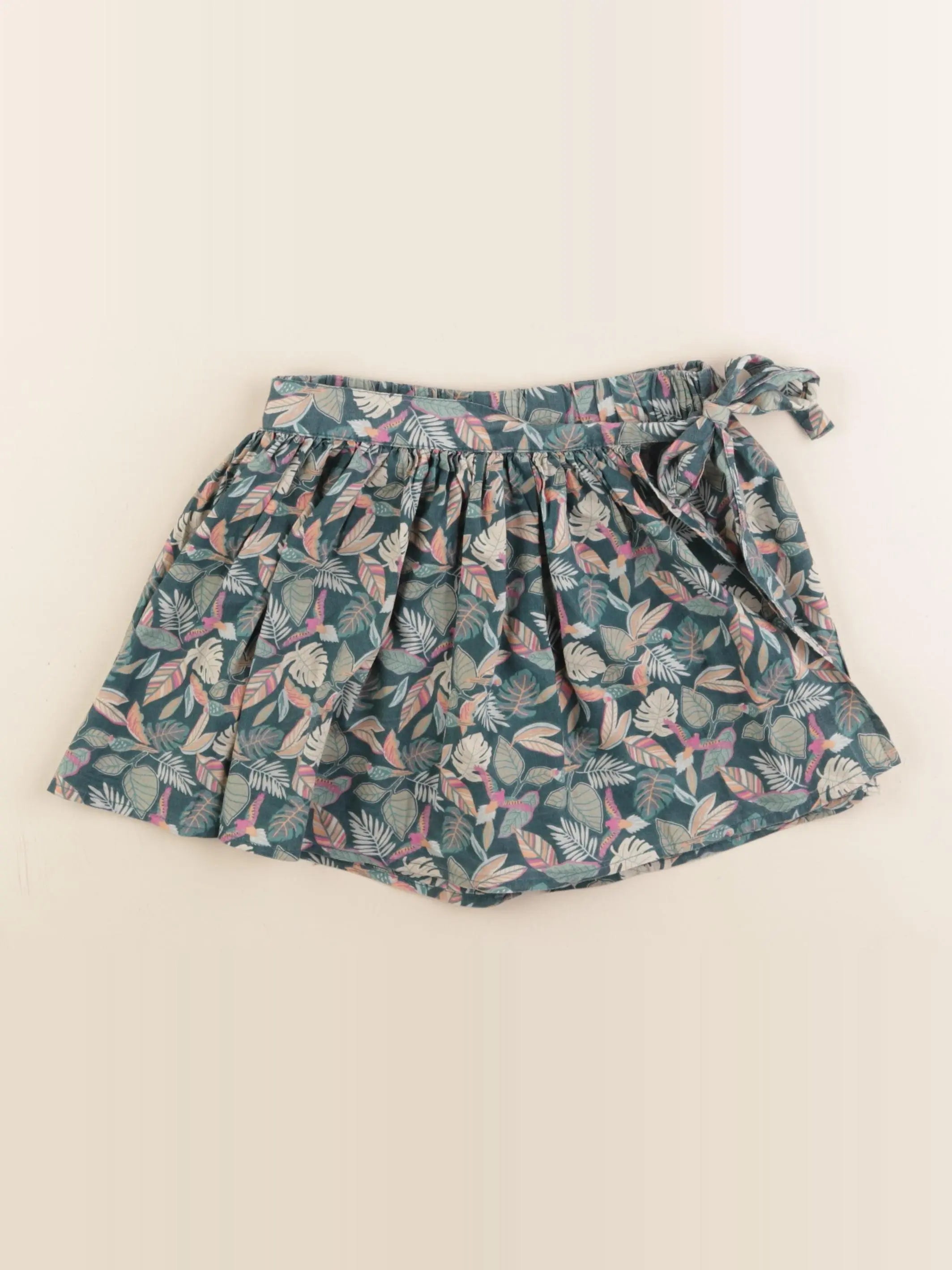 Vertbaudet - jupe short vert - 7 ans