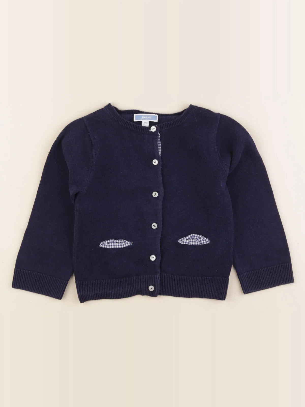 Jacadi - gilet bleu - 24 mois