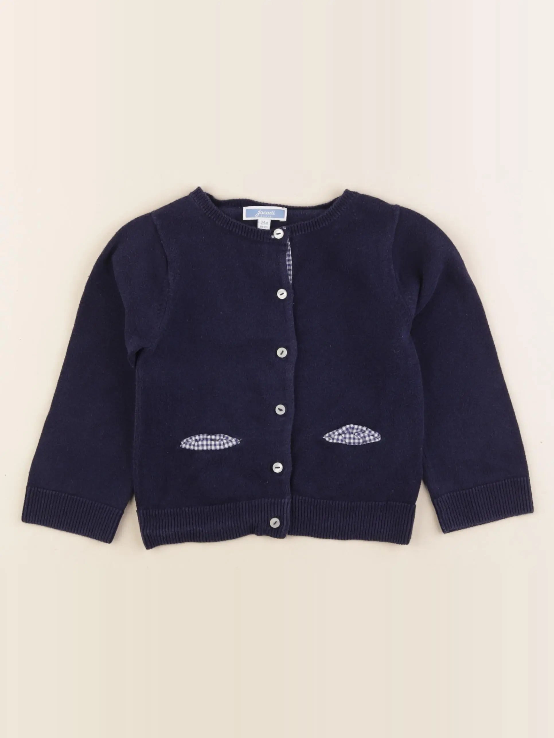 Jacadi - gilet bleu - 24 mois