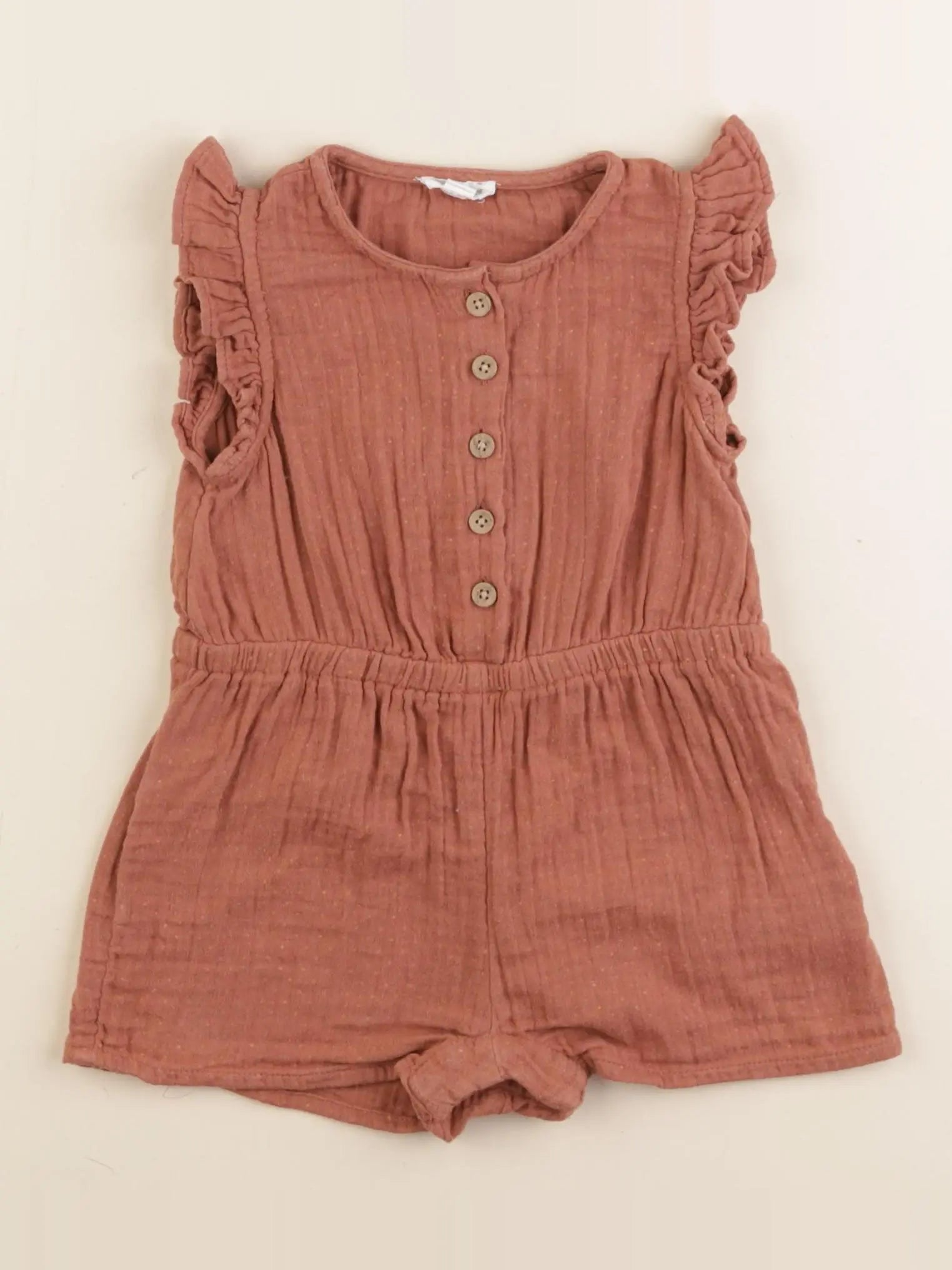 Vertbaudet - combinaison marron - 18 mois