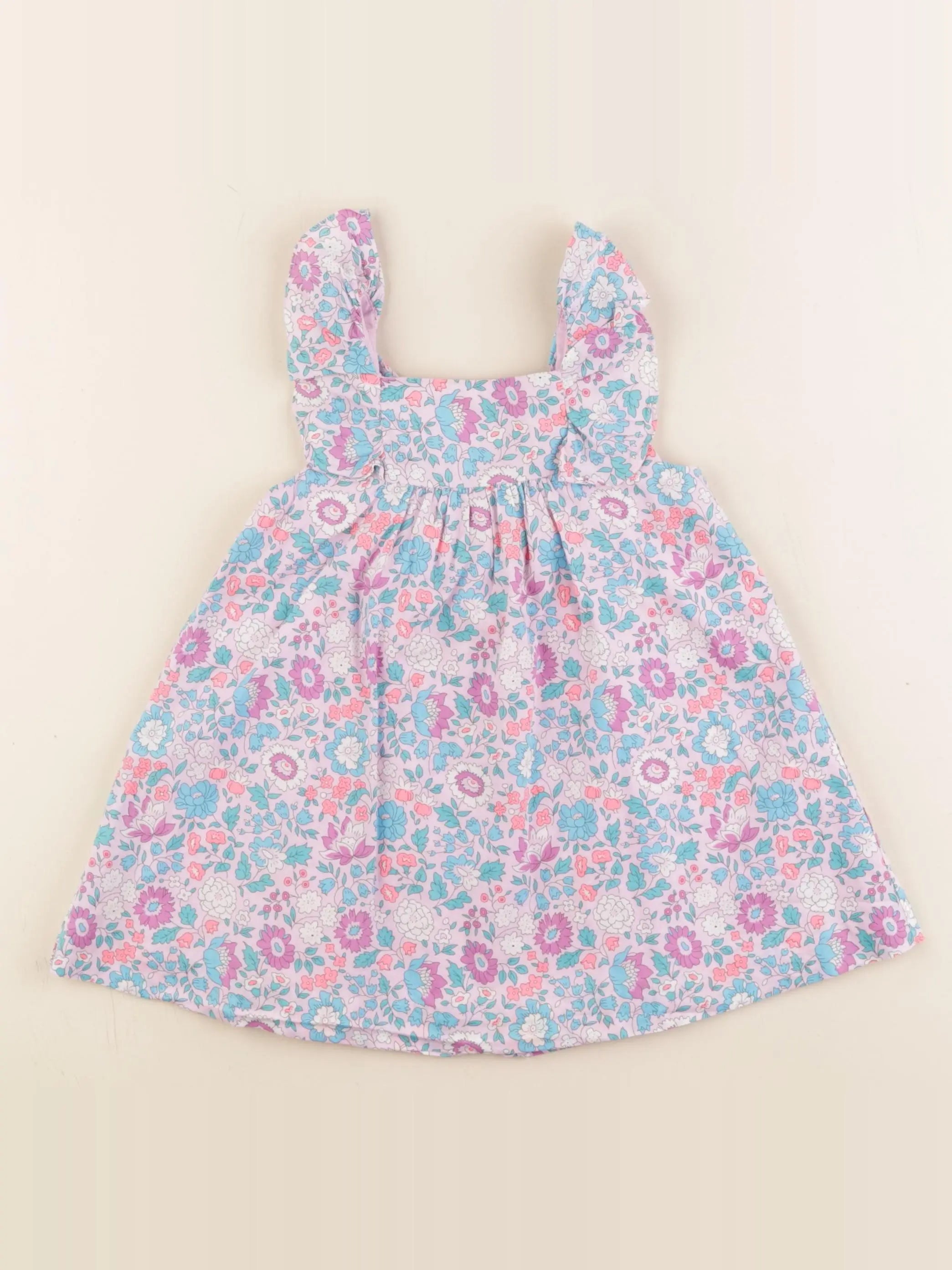 Jacadi - robe liberty multicolore - 18 mois