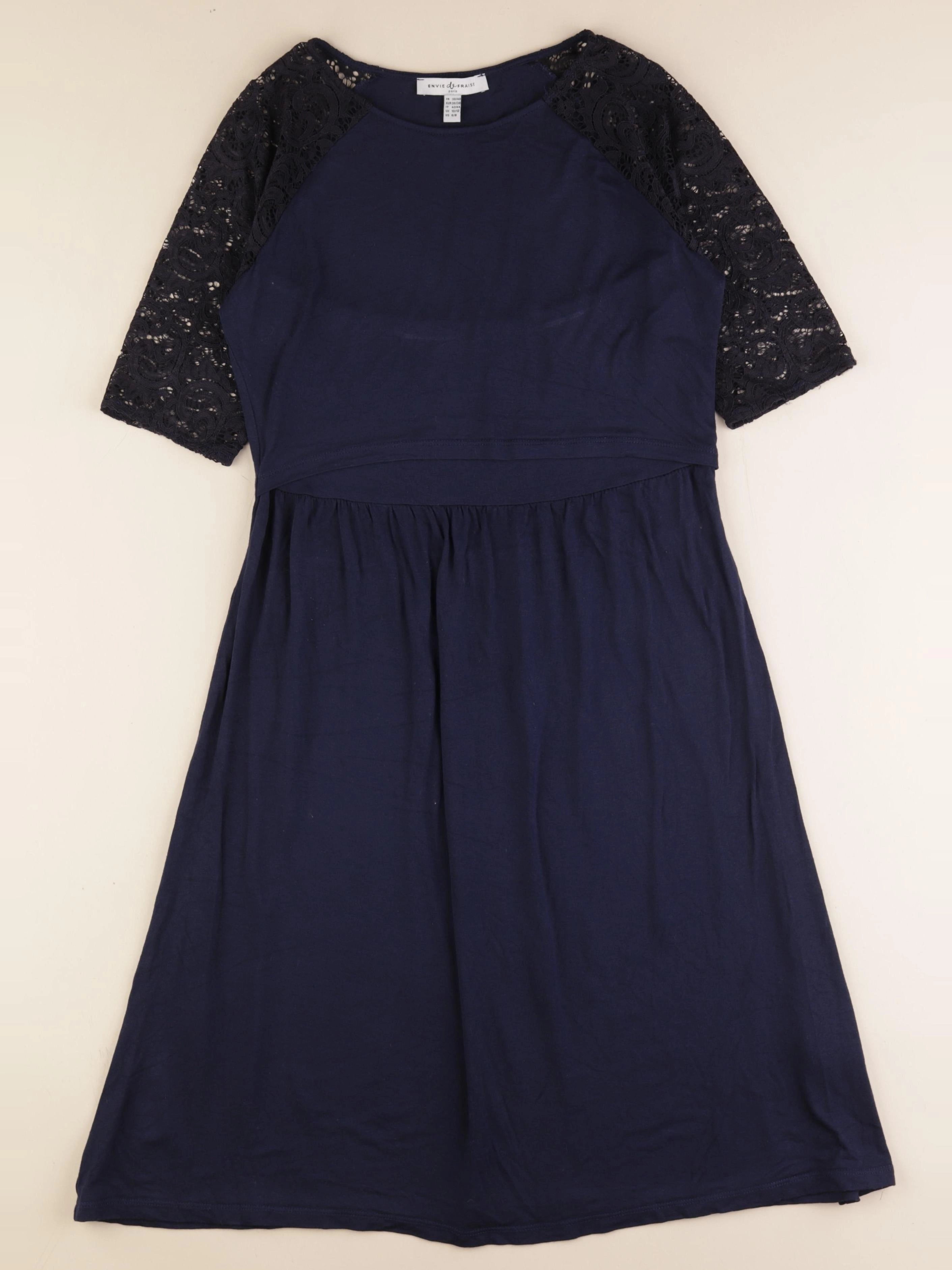 Envie de fraise - robe allaitement bleu - 38 à 40