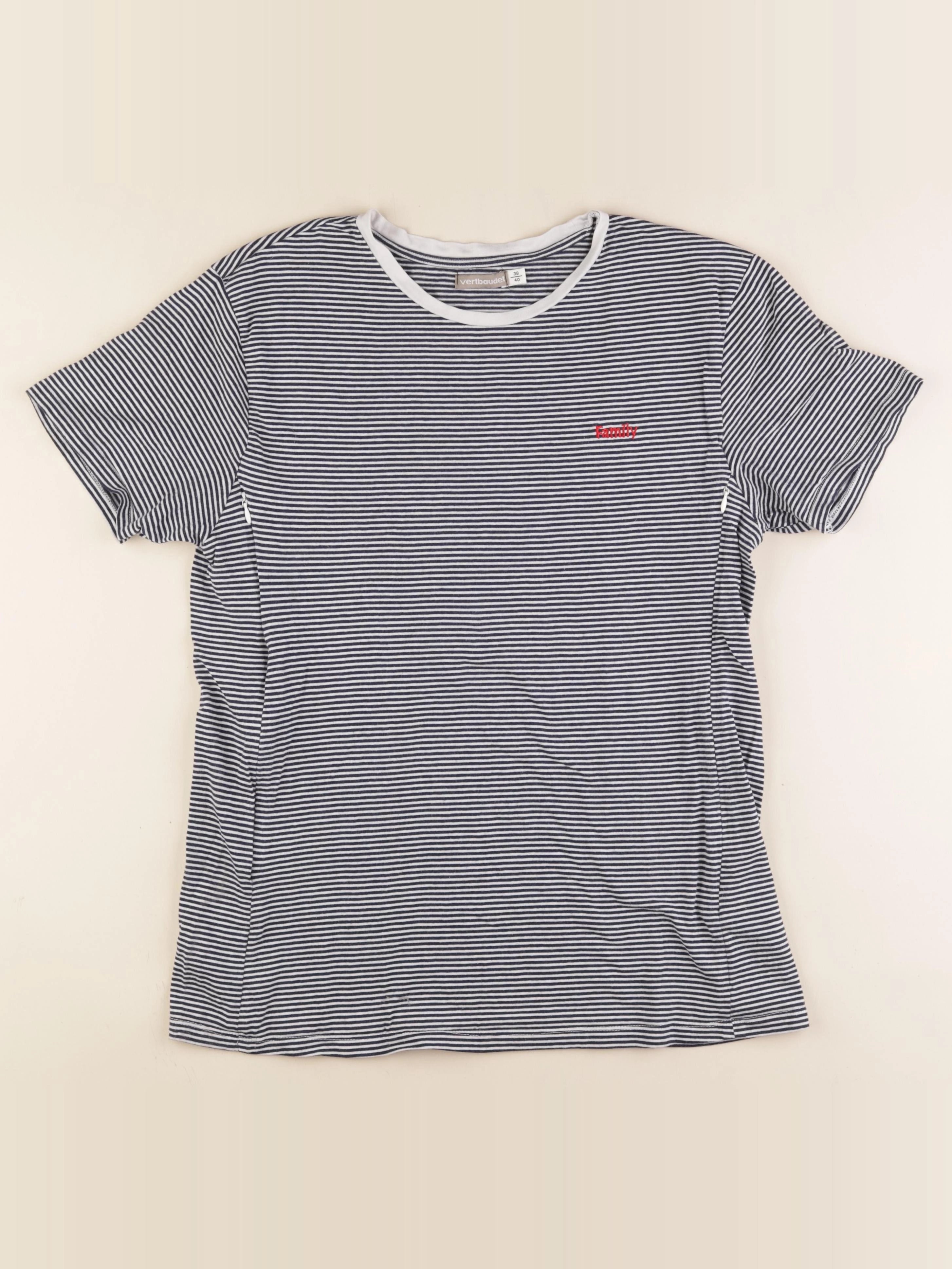 Vertbaudet - tee-shirt allaitement bleu - 38 à 40