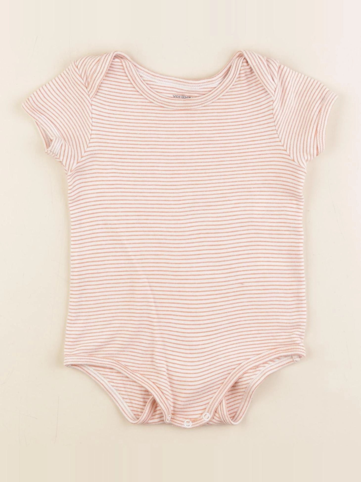 Vertbaudet - body orange - 18 mois