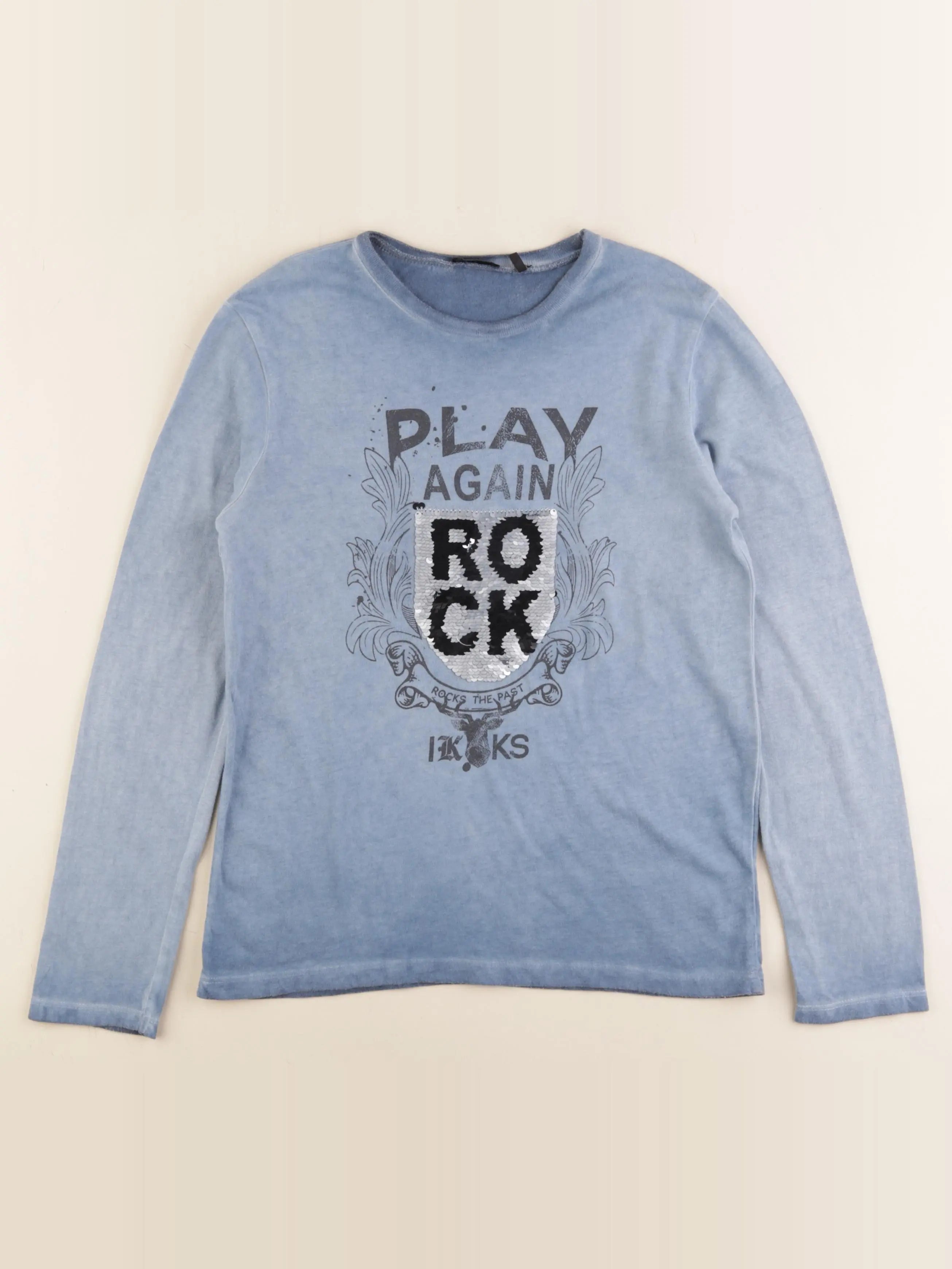 IKKS - tee-shirt bleu - 10 ans