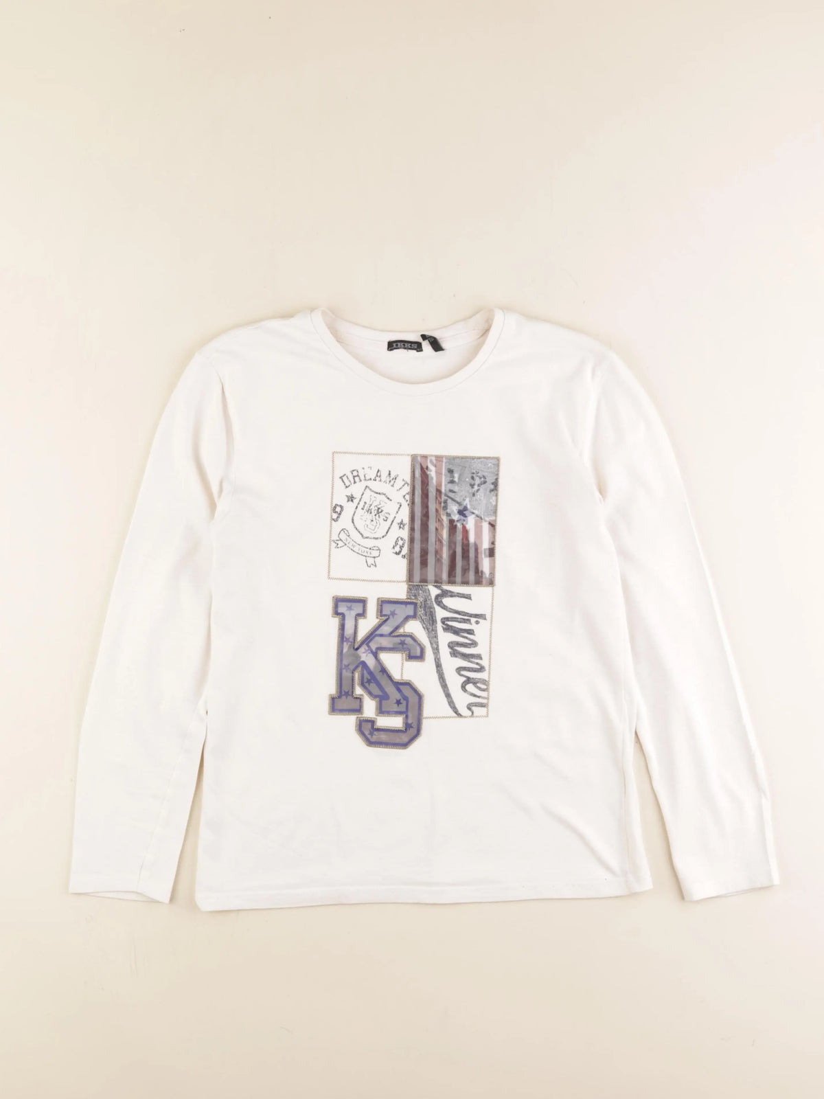 IKKS - tee-shirt blanc - 10 ans