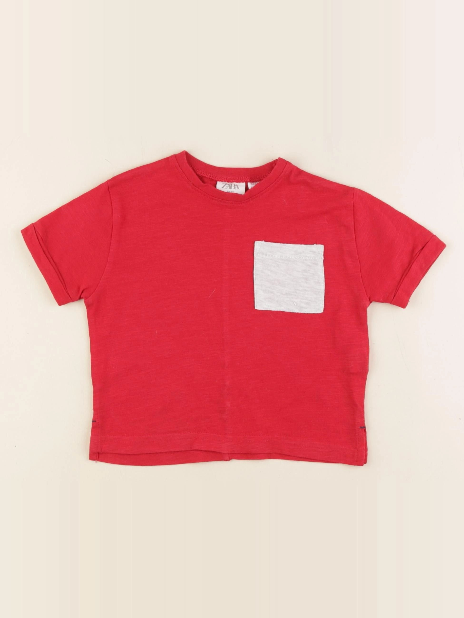 Zara - tee-shirt rouge - 9/12 mois