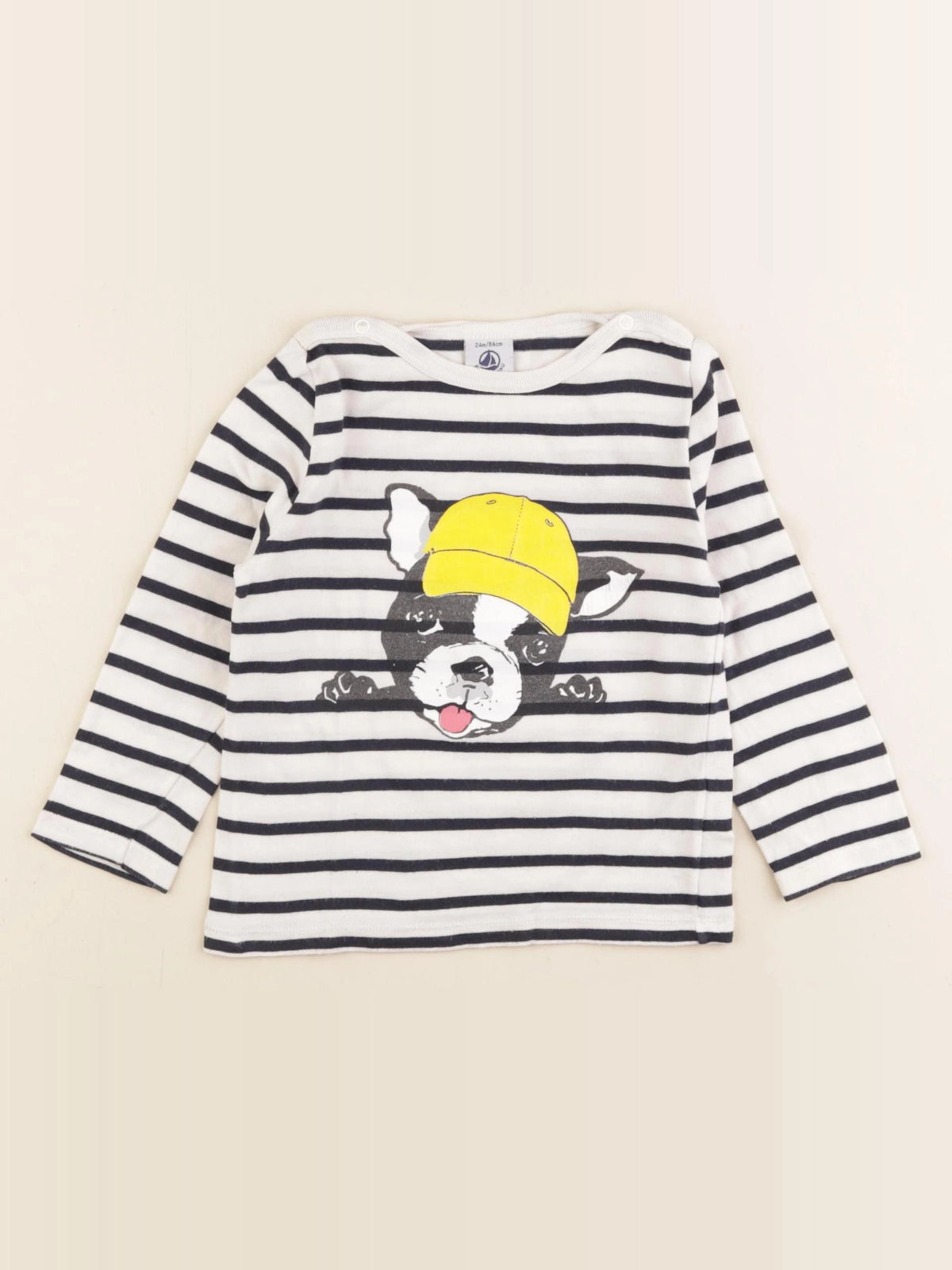 Petit Bateau - tee-shirt blanc - 24 mois