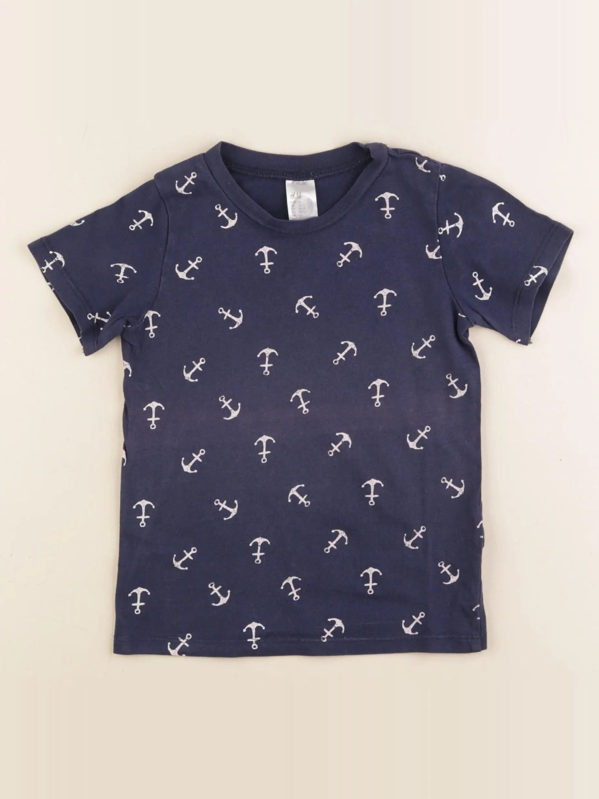 H&M - tee-shirt bleu - 18/24 mois