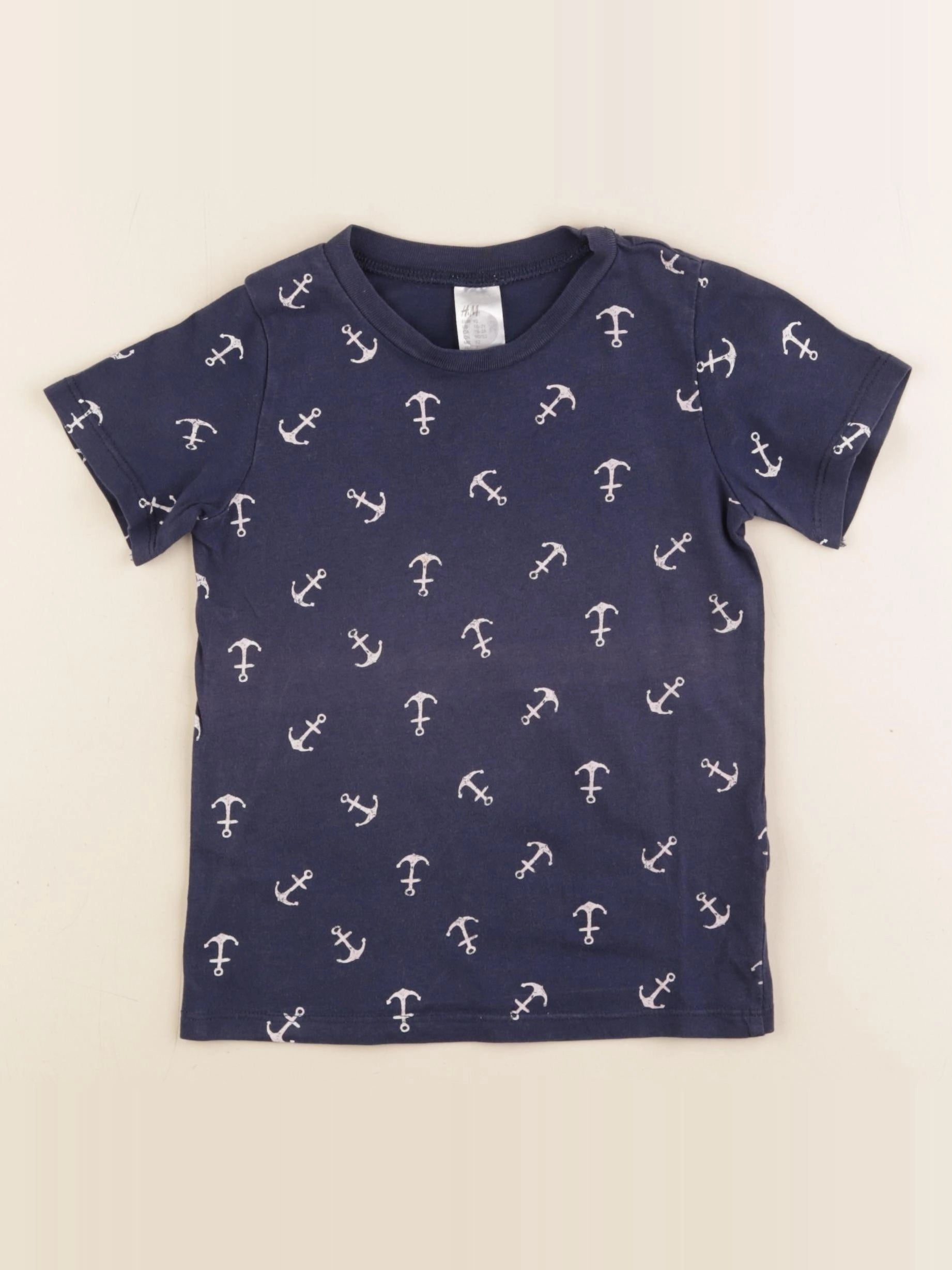 H&M - tee-shirt bleu - 18/24 mois