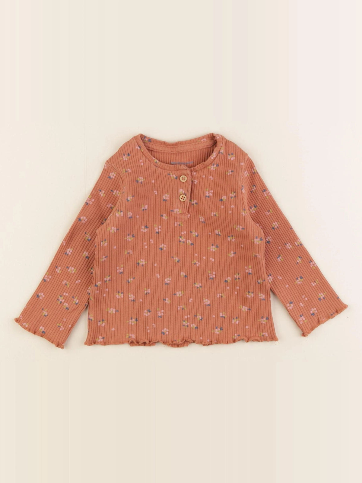 H&M - tee-shirt marron - 9 mois