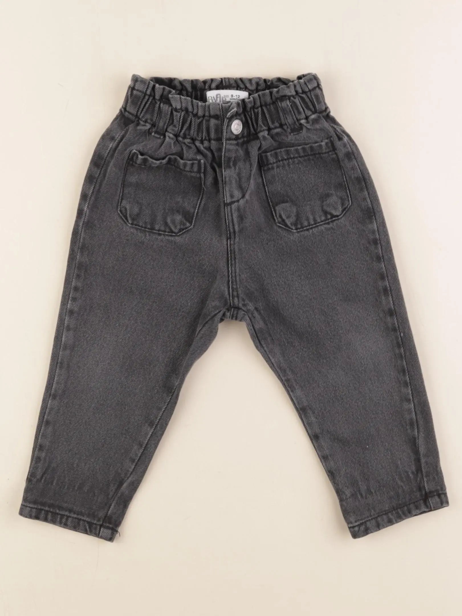 Zara - jean noir - 9/12 mois